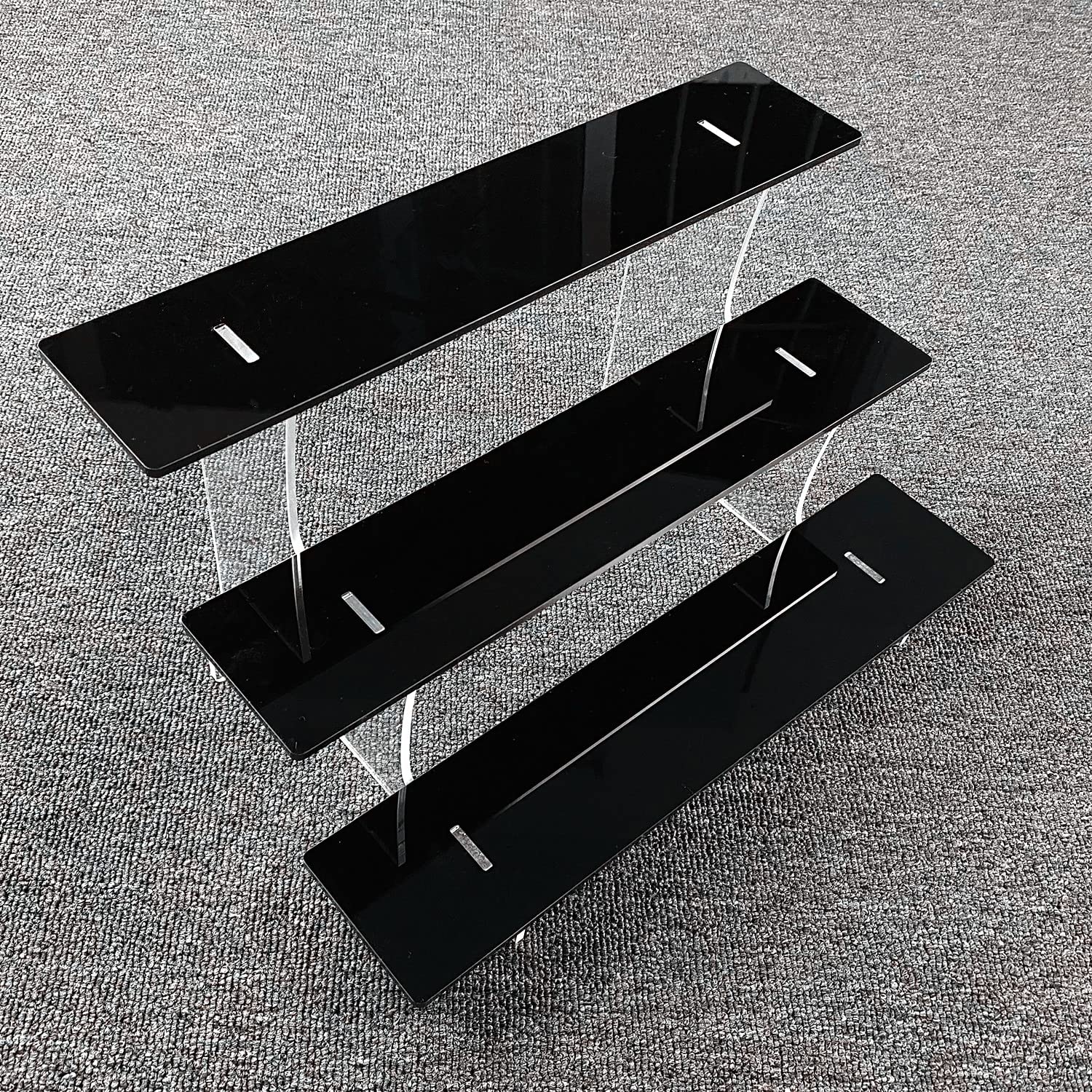 Craft fair display shelf,retail display stands with 3 shelves,retail store counter display shelf for vendors