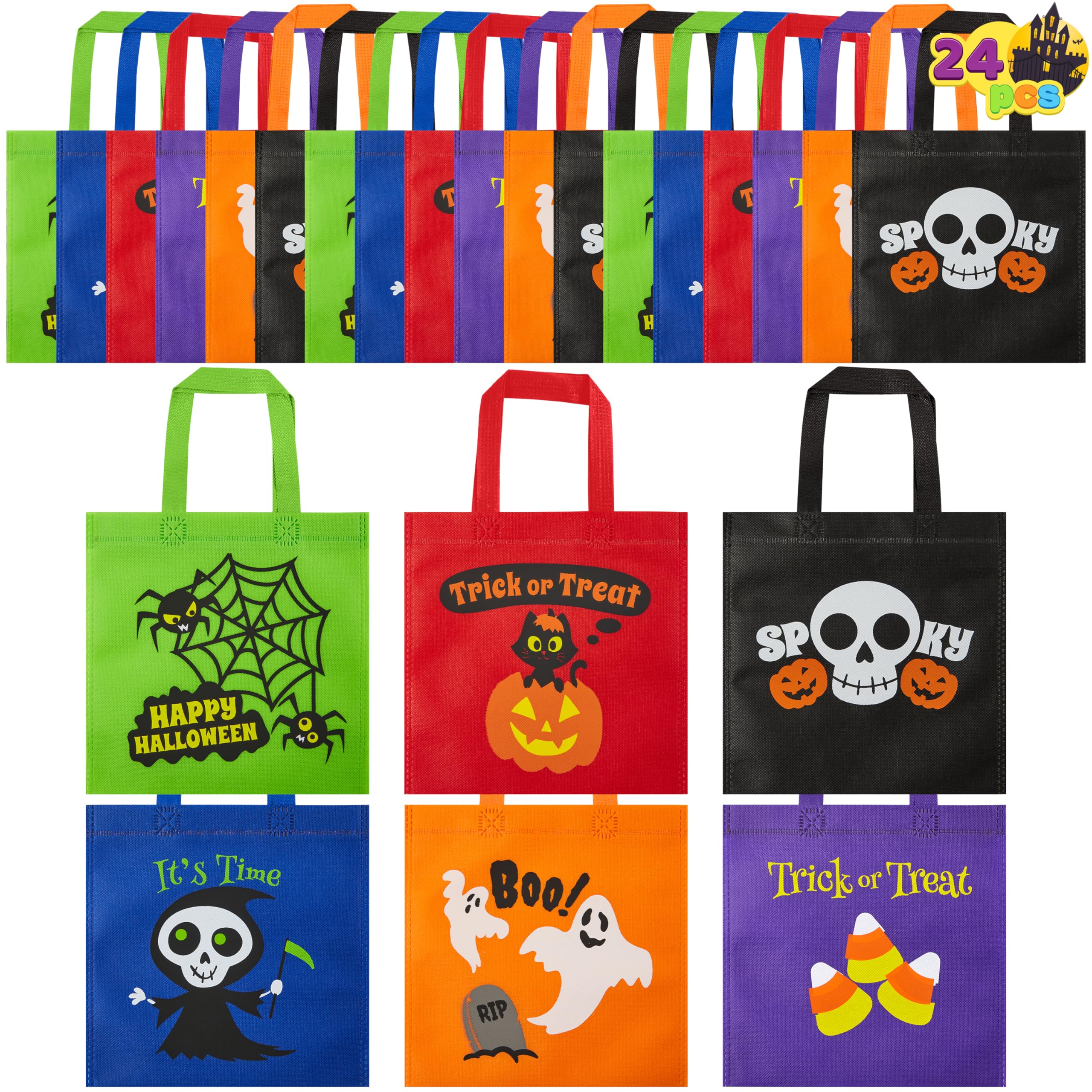 JOYIN 24PCS Halloween Non-Woven Treat Bags, 9