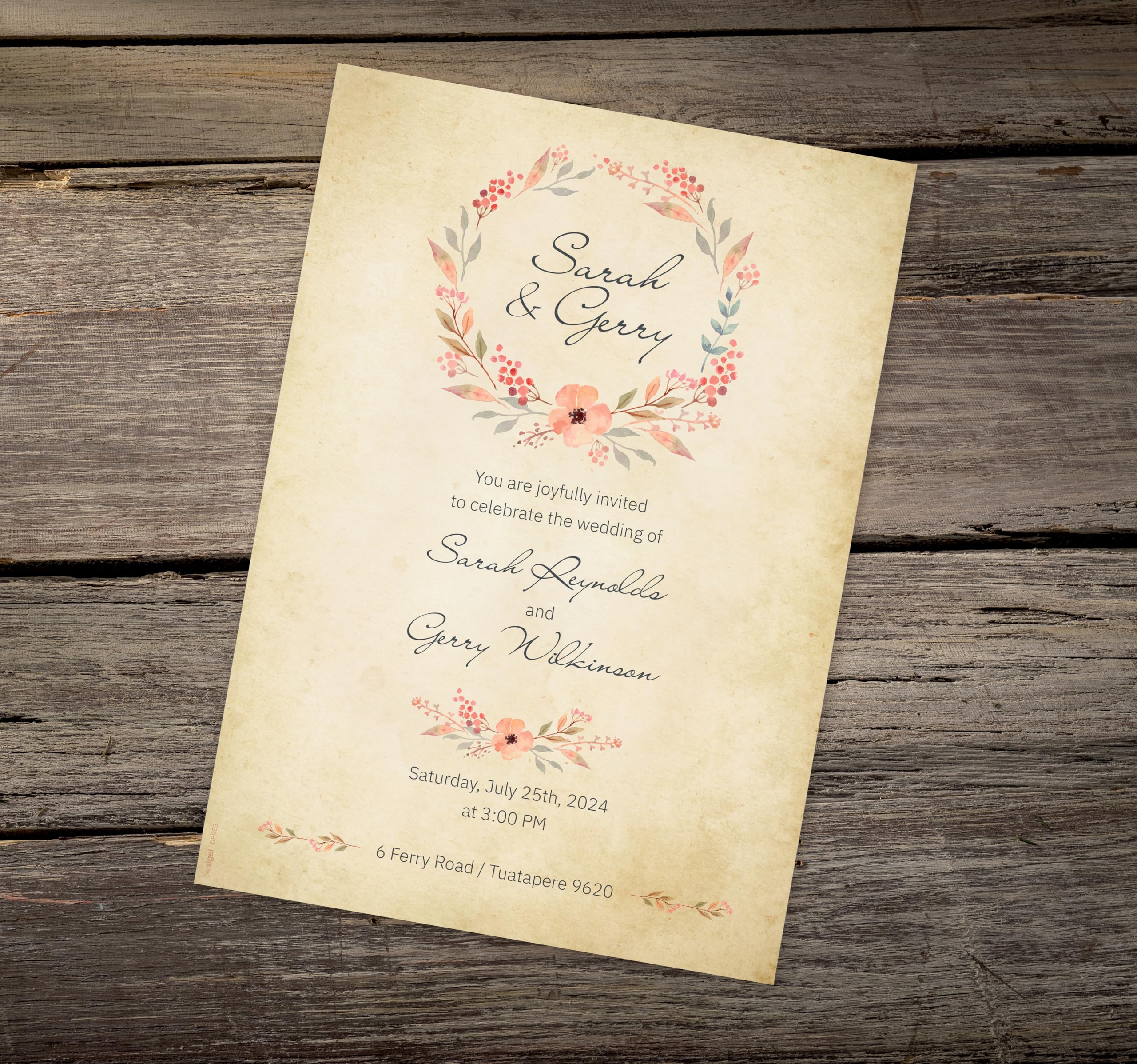 SIGEL DP983 Motif Paper - Vintage - Beige - 90 GSM - A4-75 Sheets, Vintage motif, 75 sheets - Image 4