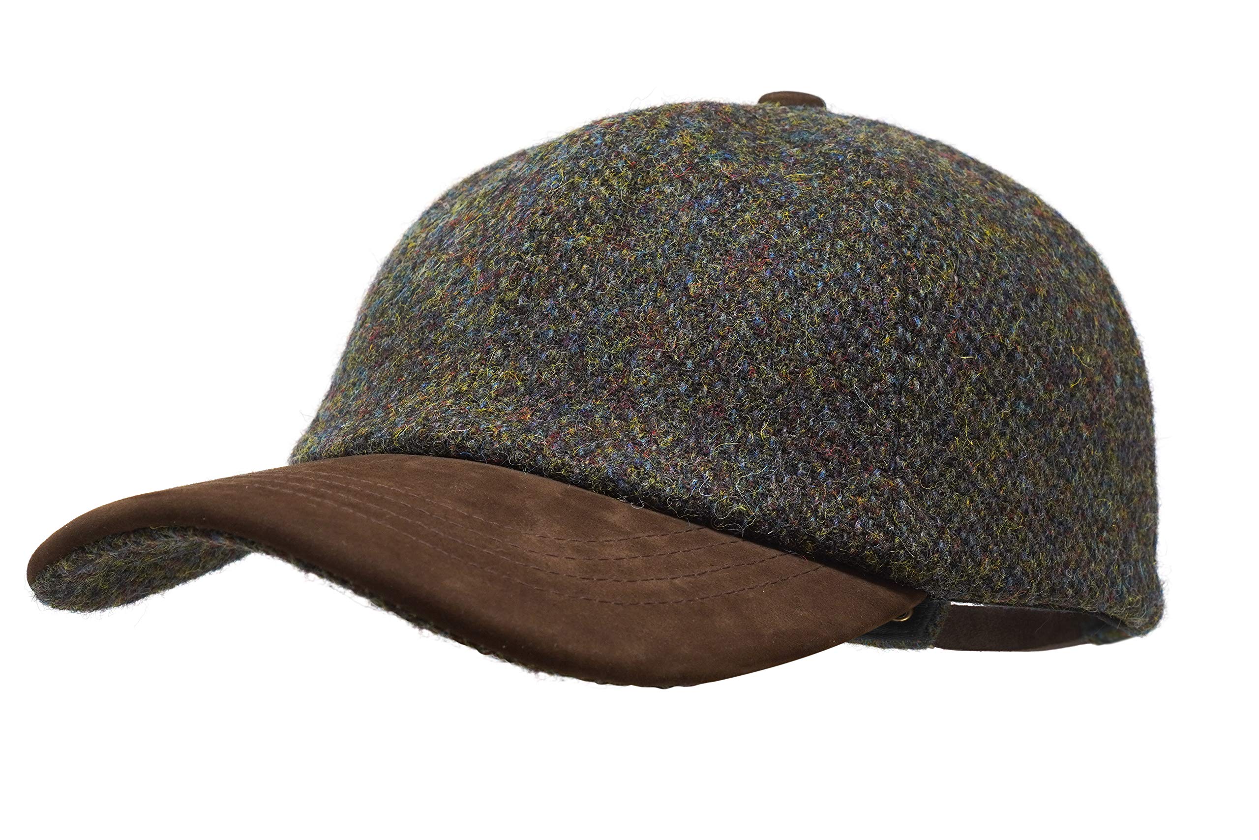 Munro - Premium Baseball Cap - Harris Tweed and Nubuck Leather
