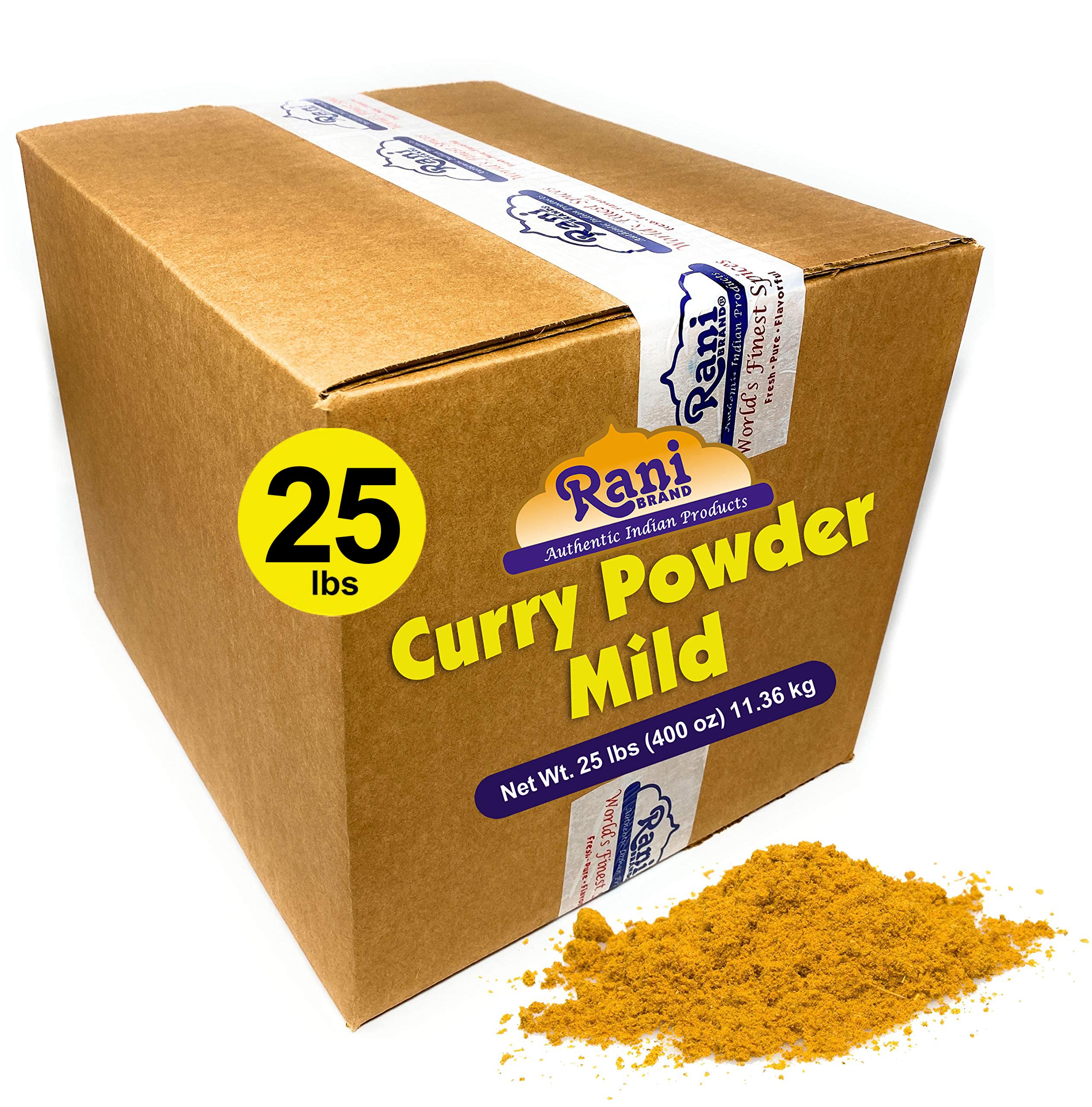 Rani Curry Powder Mild (10-Spice Authentic Indian Blend) 400oz (25lbs) 11.36kg Bulk Box ~ All Natura