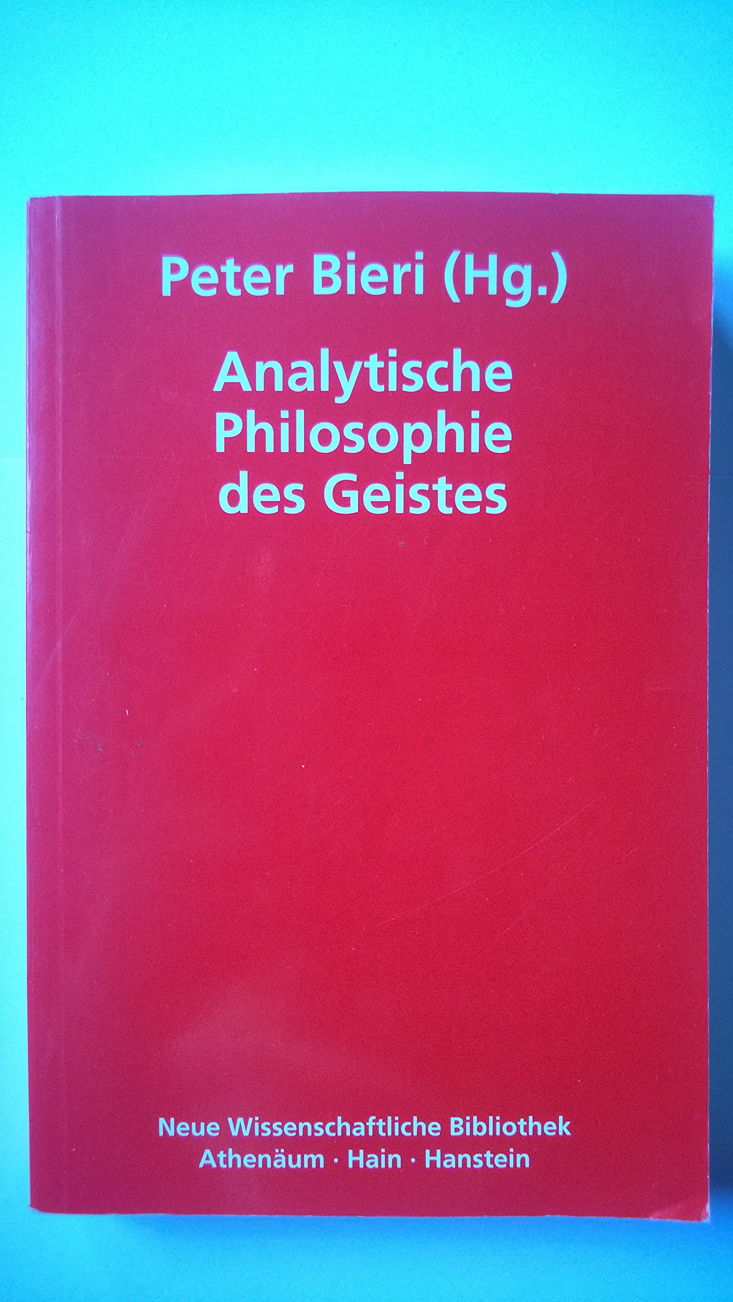 Analytische Philosophie des Geistes,