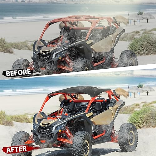 Miniatura 2 de Parasol deportivo para techo duro Maverick X3 17-25, techo duro combinado de plástico para accesorios Can Am Maverick X3 2017-2025, repuesto OEM