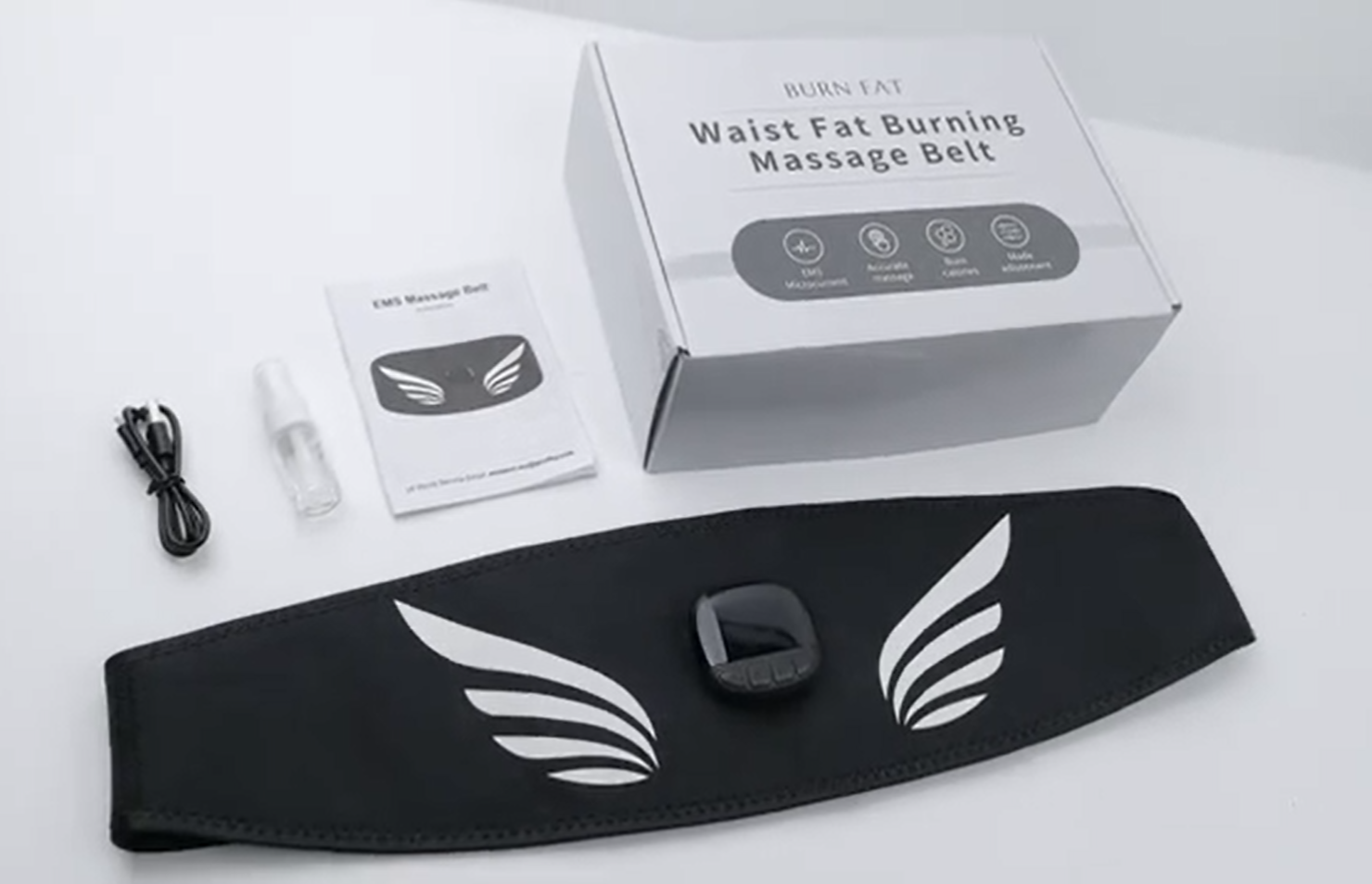 Ceinture Abdominale EMS Profey - Électrostimulateur Musculaire Avec 10 Modes Et 30 Intensités - Affichage Des Calories - Rechargeable - Hommes Et Femmes
