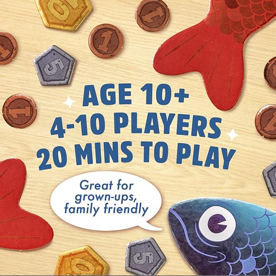 Sounds Fishy | Edition | Bluffing & Trivia Party Game for Kids, Teens & Adults | Fun Family Game for 3-8 Players | Includes 20 Exclusive Bonus Questions | Age 10+| Big Potato