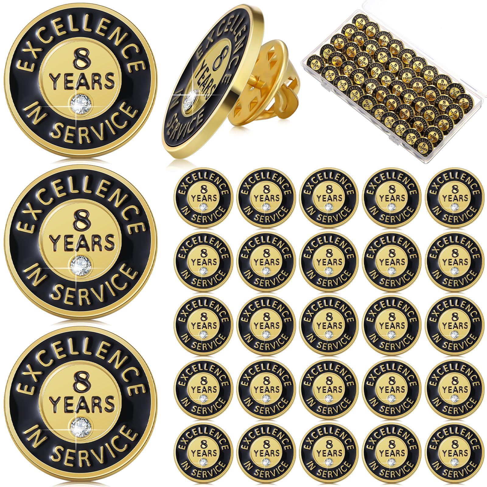Ferreve Years of Service Pin Anniversary Lapel Pin for Employee