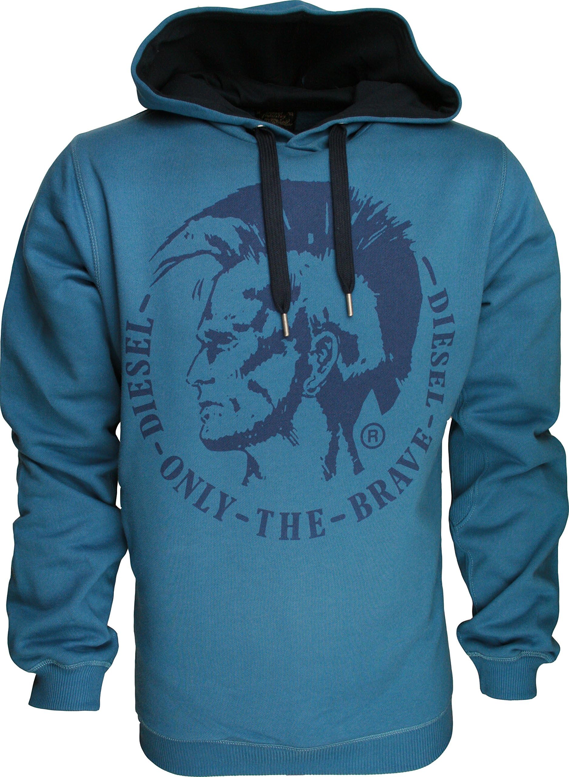 Mens Diesel Hoody Suzanne- Mohawk Graphic Hoodie Sweatshirt Tshirt