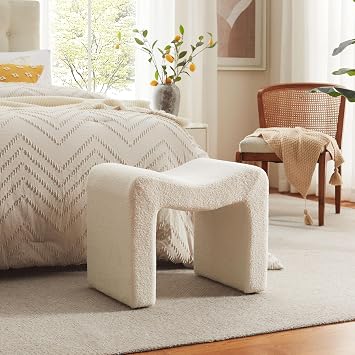 Ottoman Vanity Stool Chair Small Footstool Seating Backless