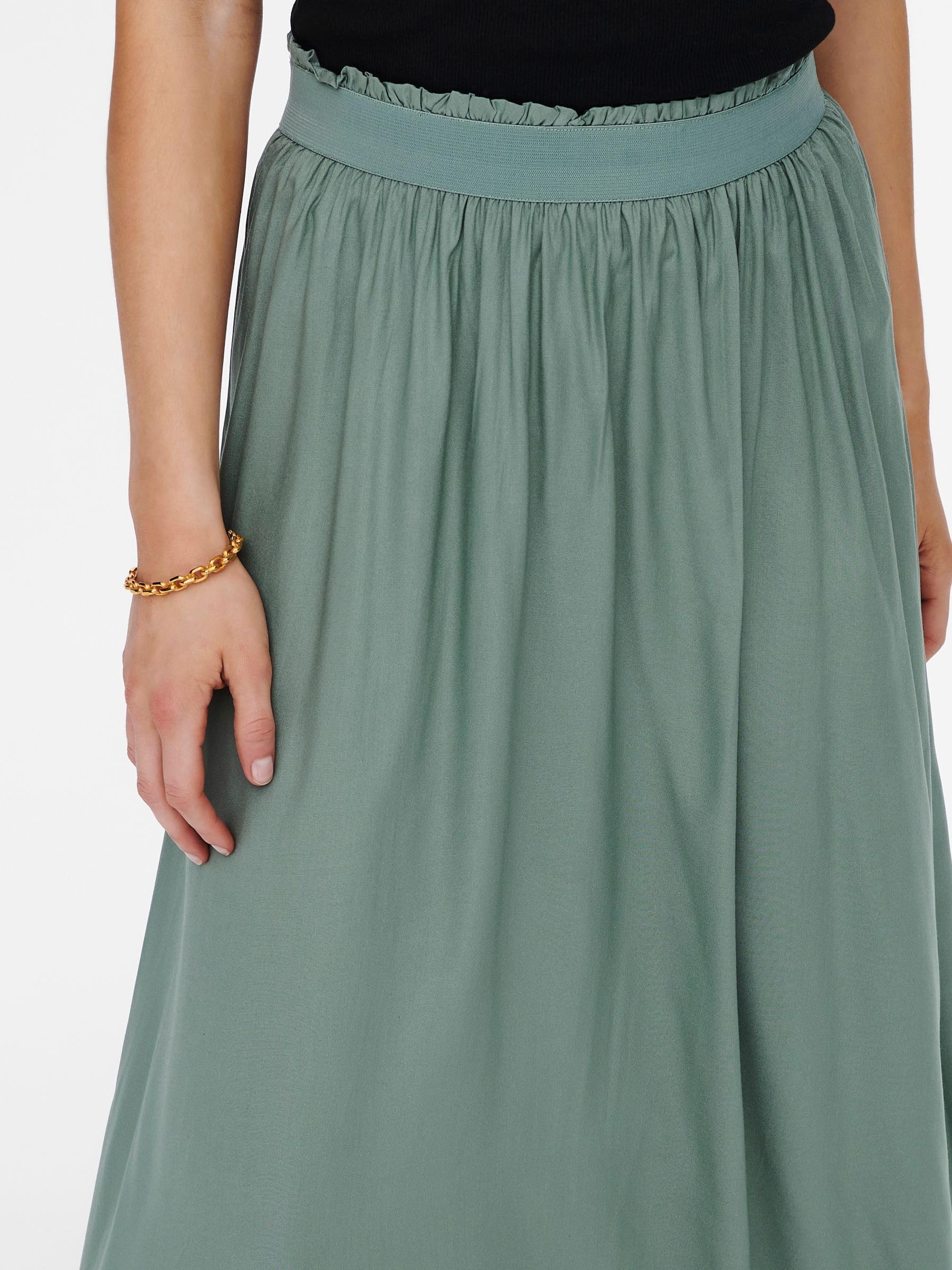 ONLY Female Plissierter Rock ONLVENEDIG Langer Rock | Plissé skirt