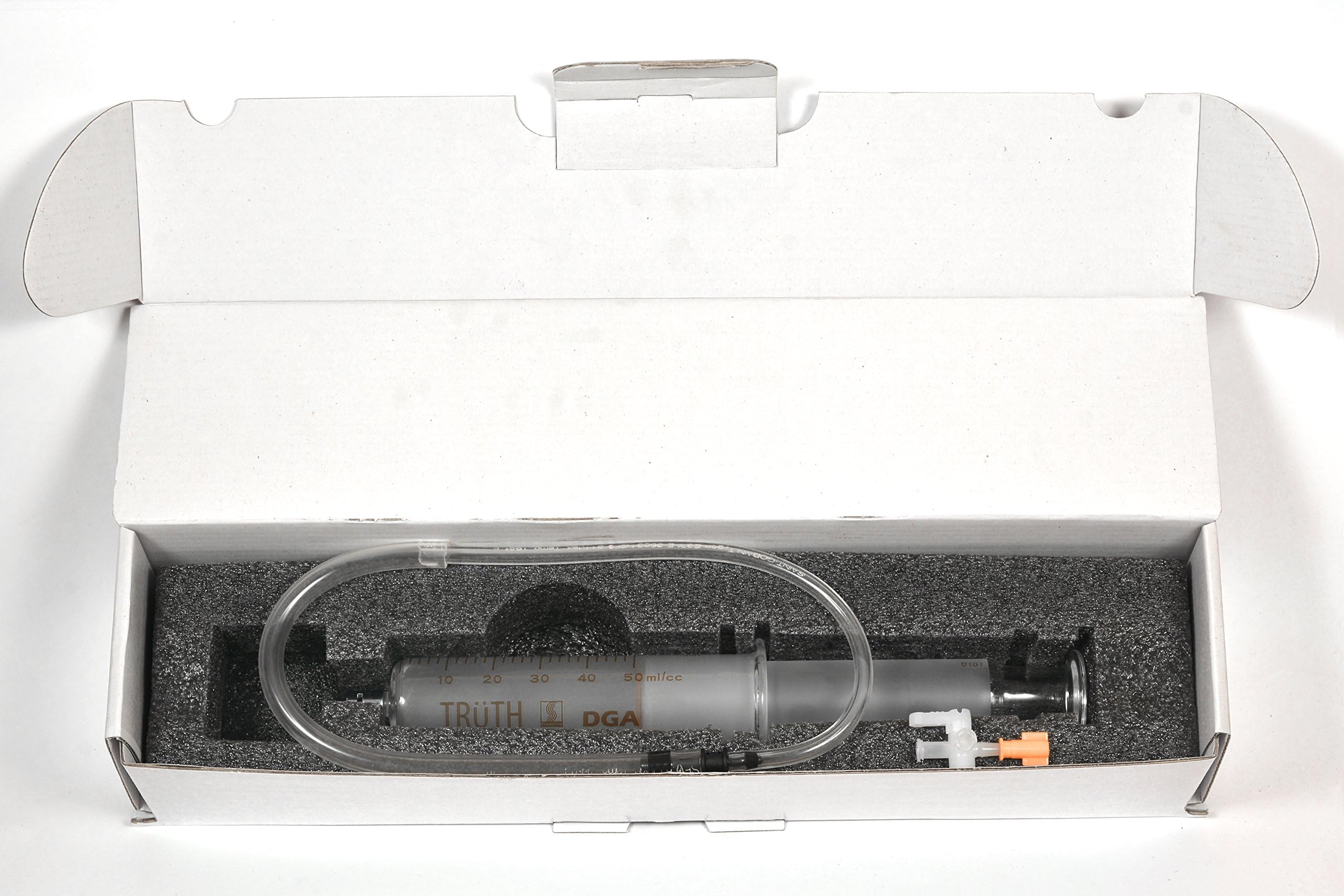 50ml DGA TRUTH Glass Syringe - 3 Way Stopcock - Padded Carrying Case