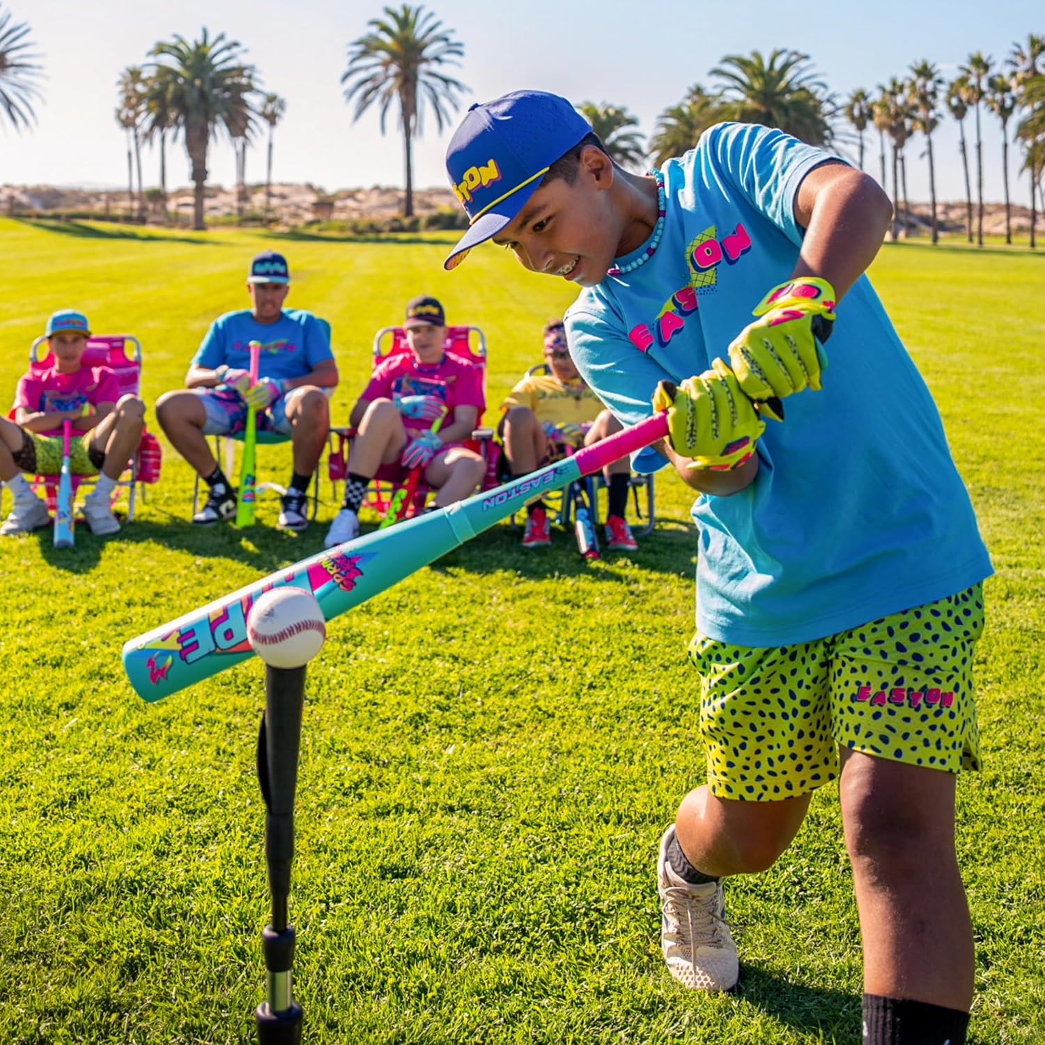 Easton Boys' Spring Break Collection T-Shirt | Retro Logo Baseball Tee | Lightweight Crew Neck | Youth & Adult Sizes