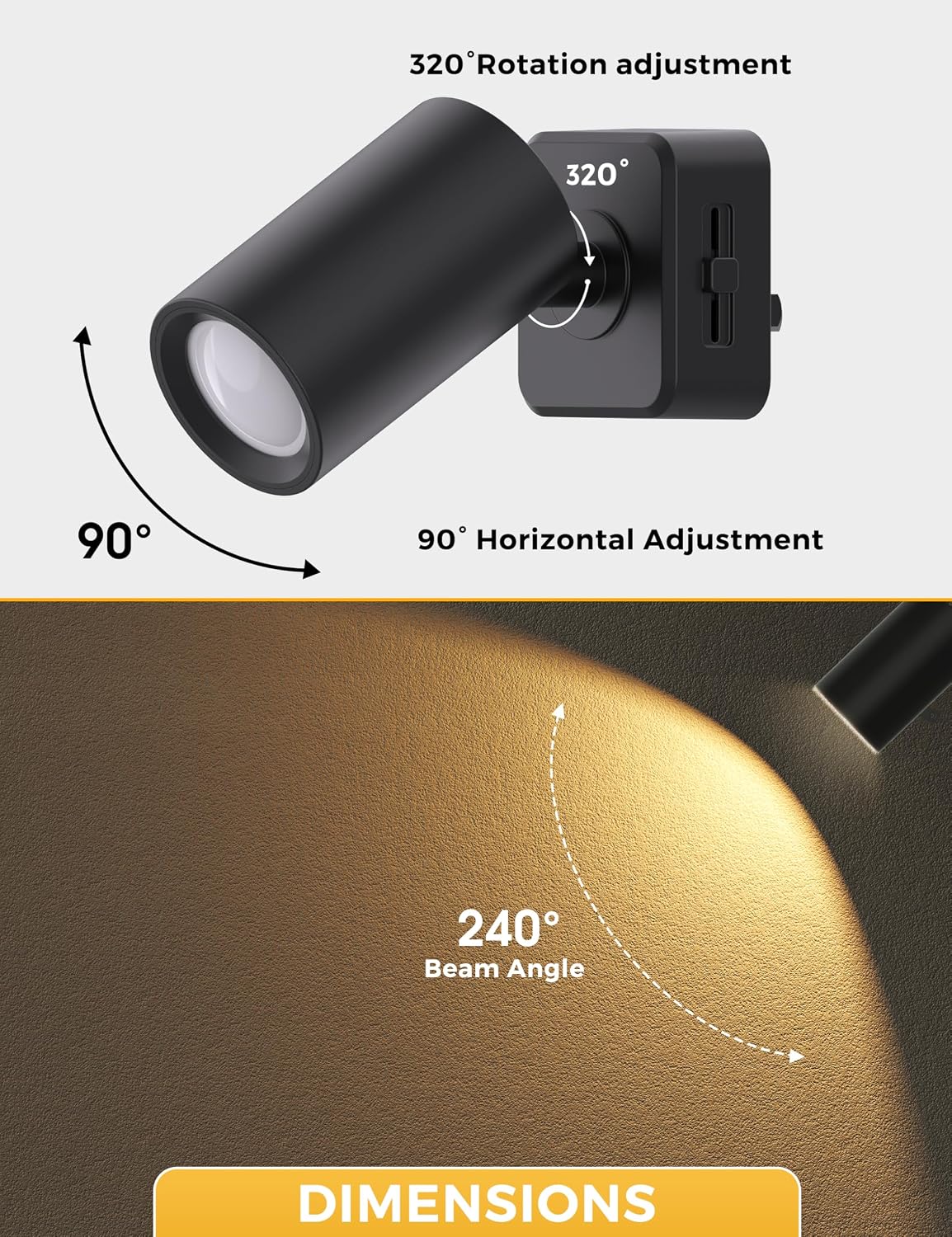 L LOHAS LED [4-PACK] Rotatable Night Light,Night Lights Plug into Wall,Dusk to Dawn Sensor,Soft White 3000k,0-100LM Dimmable Night Light