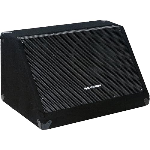 Sound Town 2-Pack Passive DJ PA Stage Monitor Speakers METIS-10M-PAIR 10” 300W with Compression Driver for Live Sound, Bar, Church
