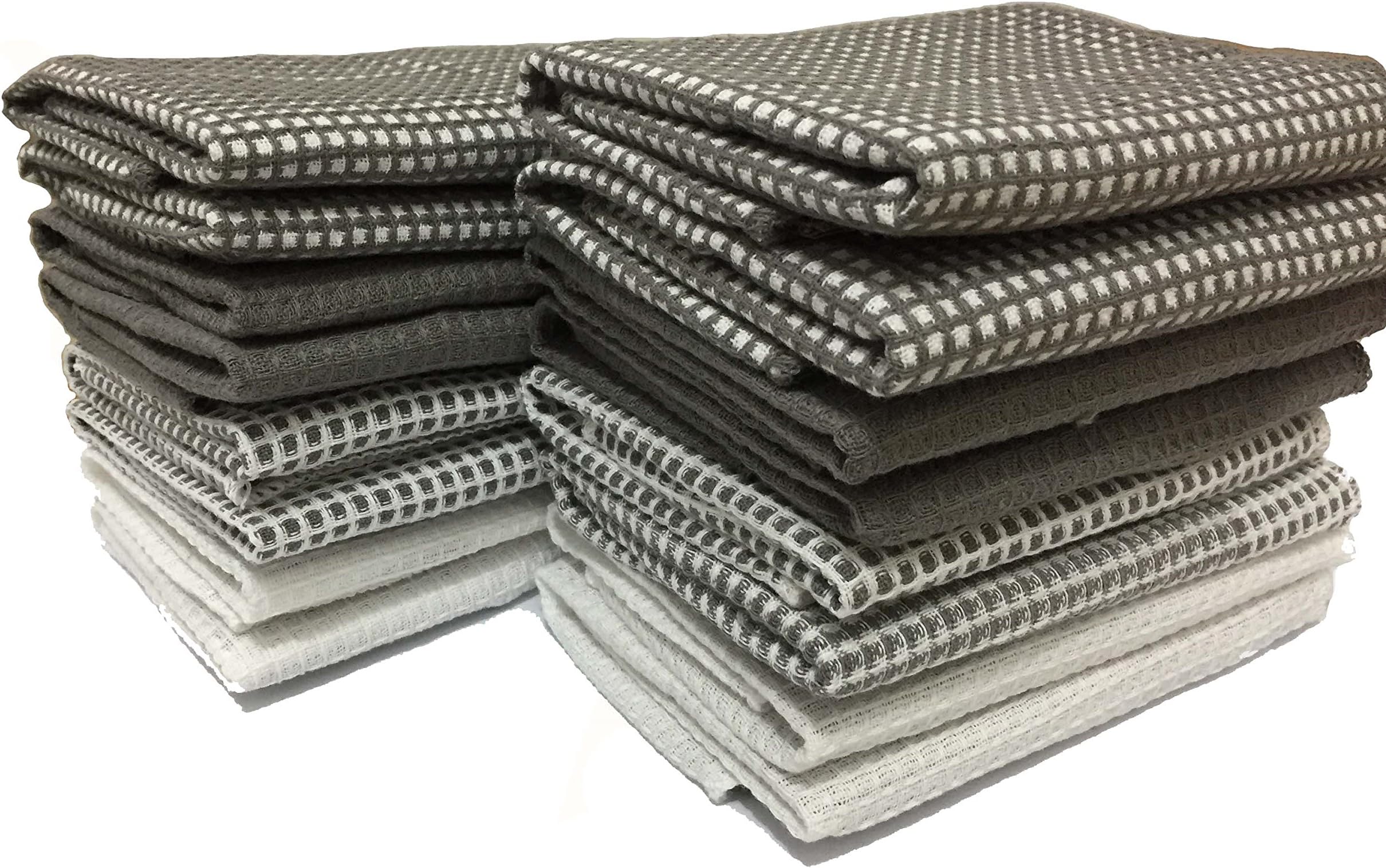 Bumble Cotton Dishcloth Set, 16 Pack, 12 X 12 in, 100% Cotton, Dish Towels, Dish Cloth