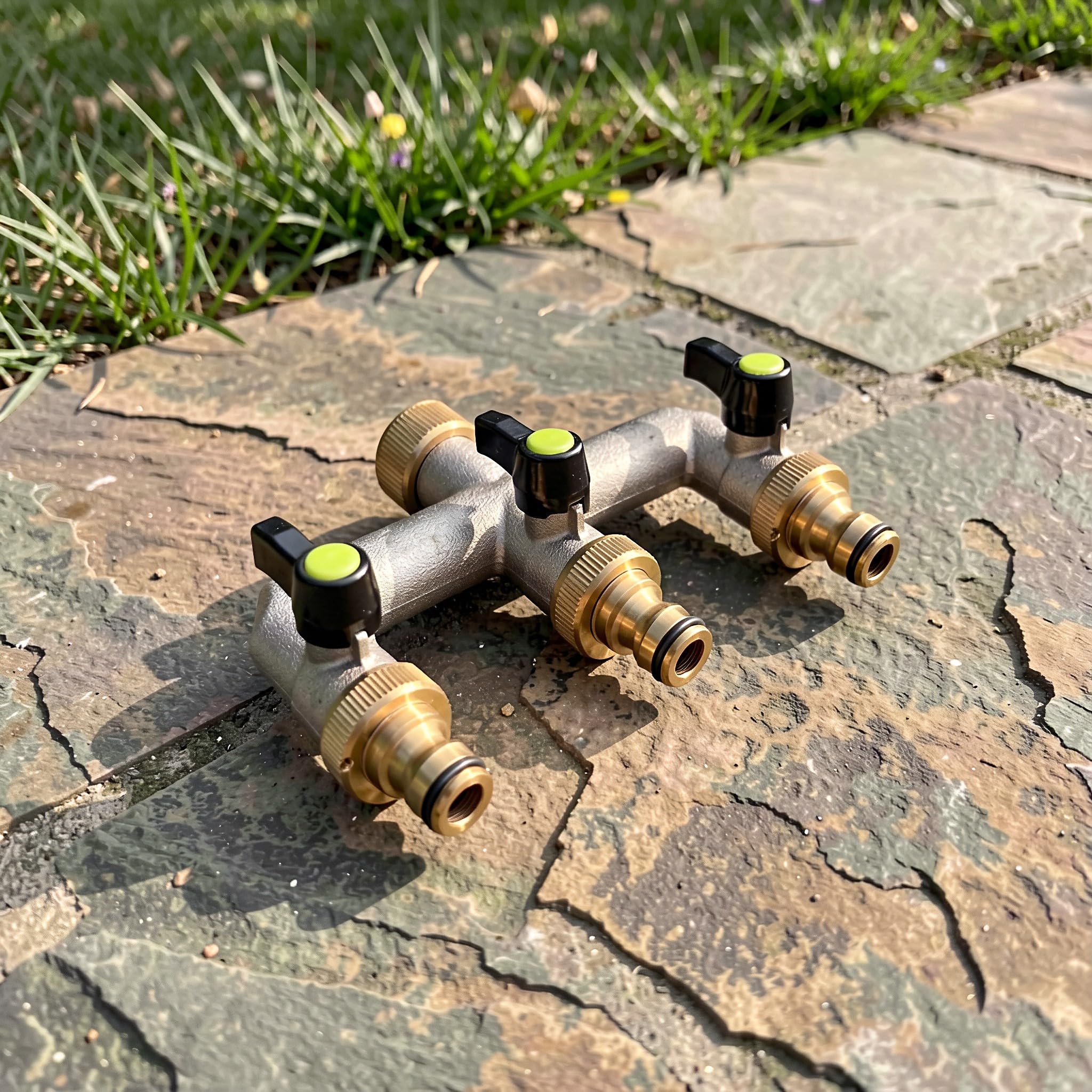 YARNOW Divisor de Manguera de jardín de 4 vías, Conector de Grifo con
