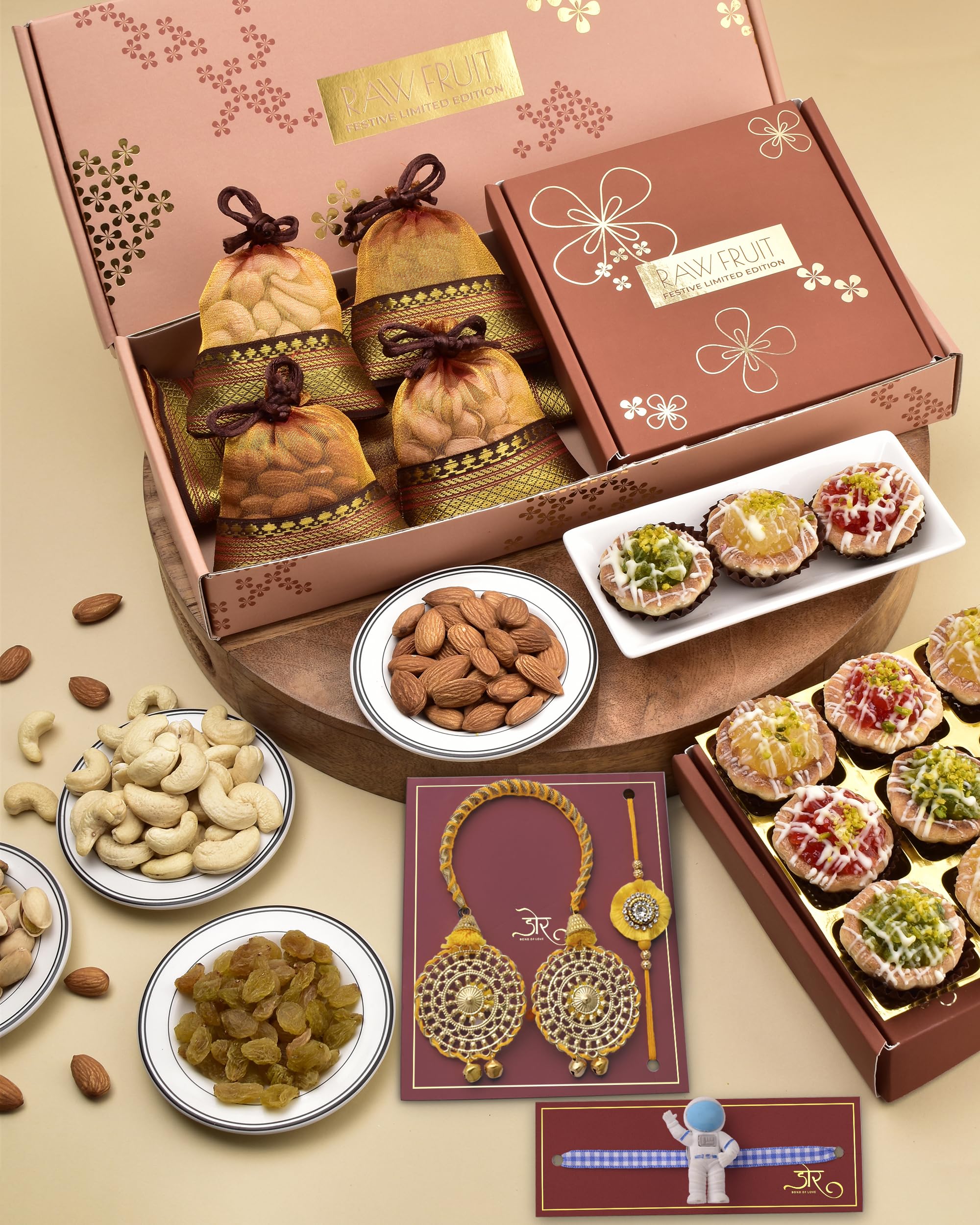 Rakhi With Chocolate Rakhi for brother and bhabhi and kid Dry Fruit Gift Pack with Premium Artisanal Fruit Tarts Sweets bhai bhabhi kid rakhi set rakhi for brother kids (B0CD2HY5JJ) Amazon Price History, Amazon Price Tracker