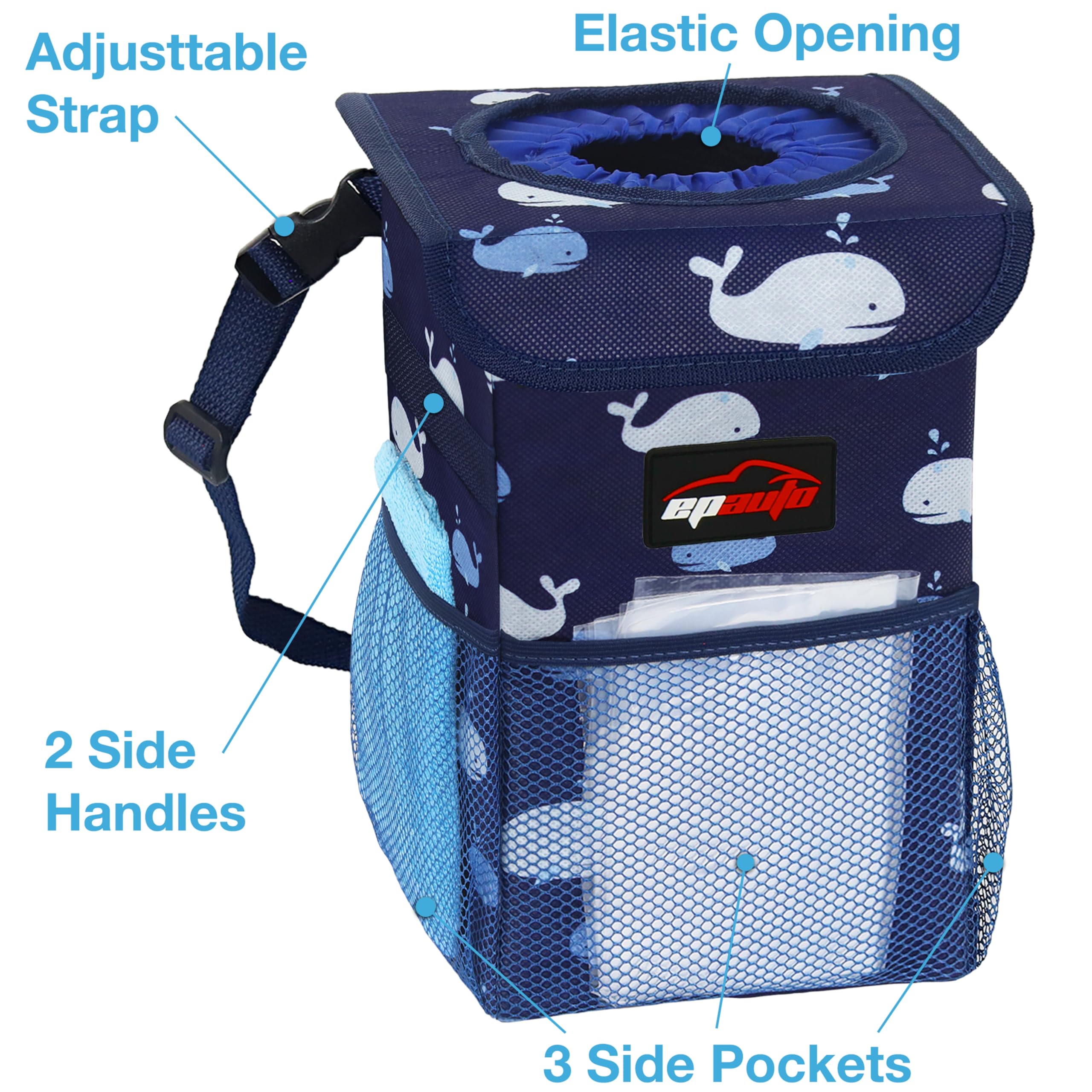 Snapklik.com : EPAuto Waterproof Car Trash Can