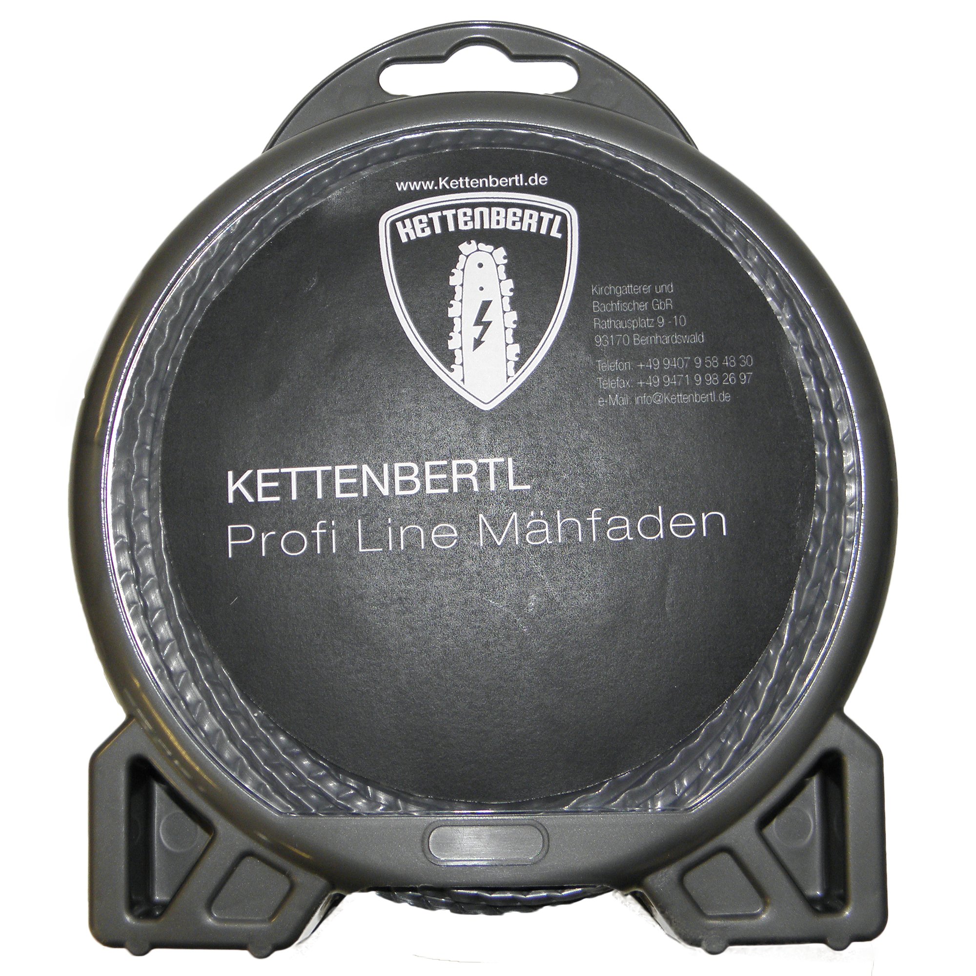 Kettenbertl Profi Line Mähfaden – 2,4 Mm, 87 M, Rund, Flexibel, Für Rasentrimmer & Motorsensen