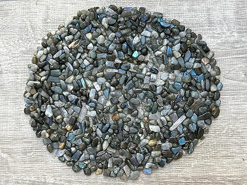 Miniatura 6 de GAF TREASURES Chips de piedras preciosas semi pulidas naturales al por mayor, mini cristales triturados, formas irregulares, chips de cristal sin