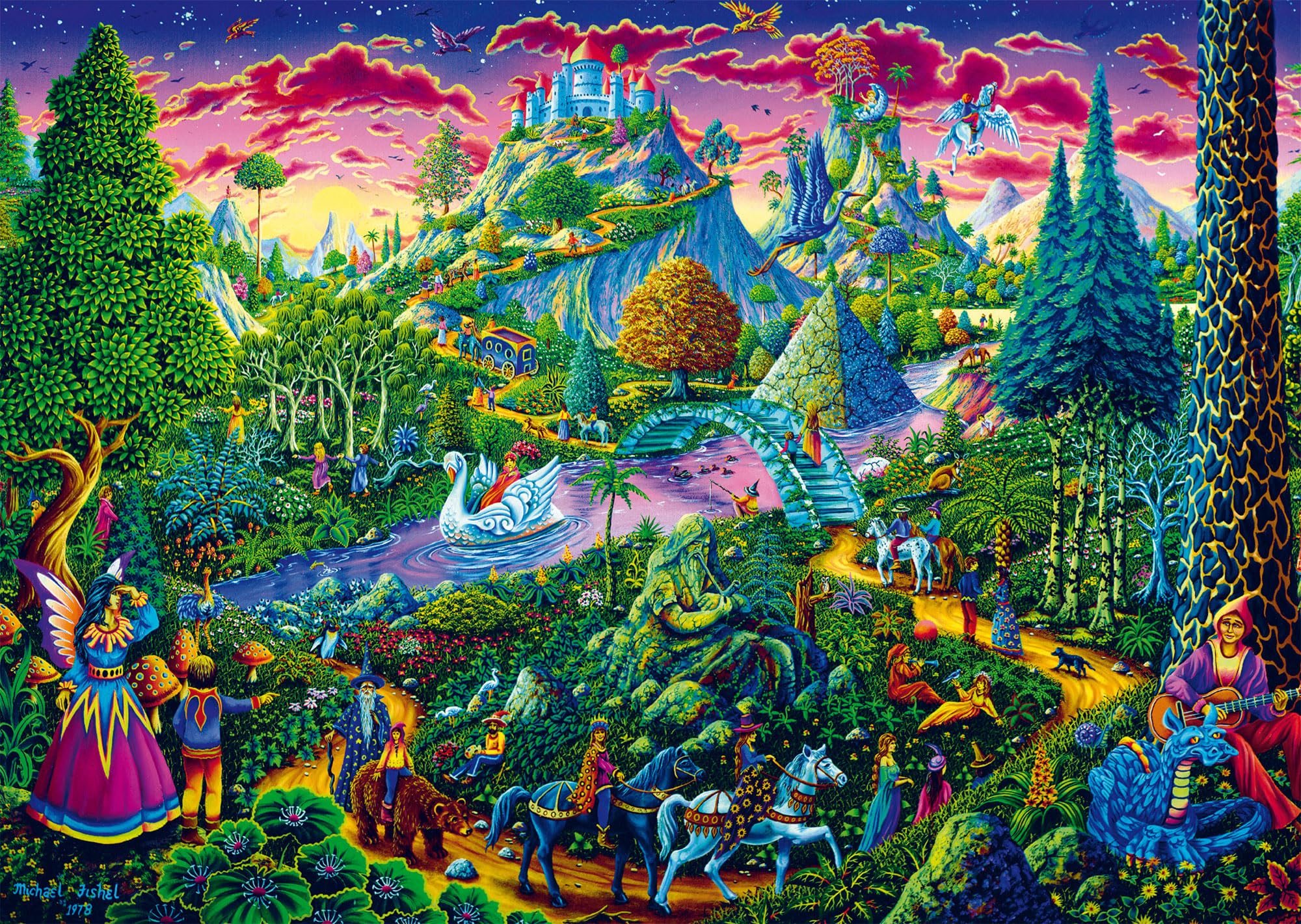 Schmidt | Michael Fischel: Fantasic Fairy World | 1,000 Piece Jigsaw Puzzle | Age 14+