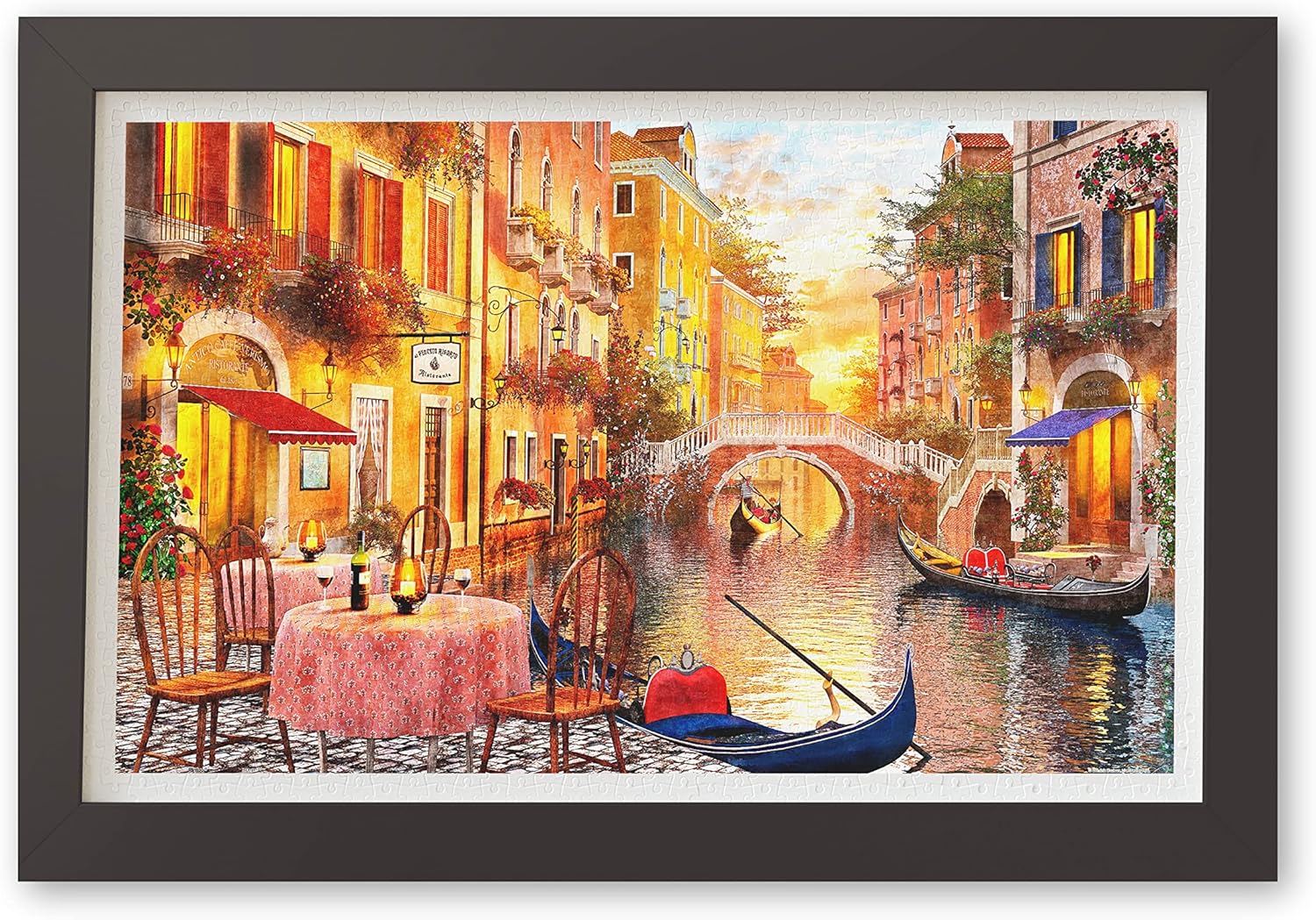 Pintoo Jigsaw Puzzles 1000 Piece for Adults - Dominic Davison - Venetian Sunset Beautiful Plastic Puzzle for Home Decor Zero Dust Easy Storage [H2248]