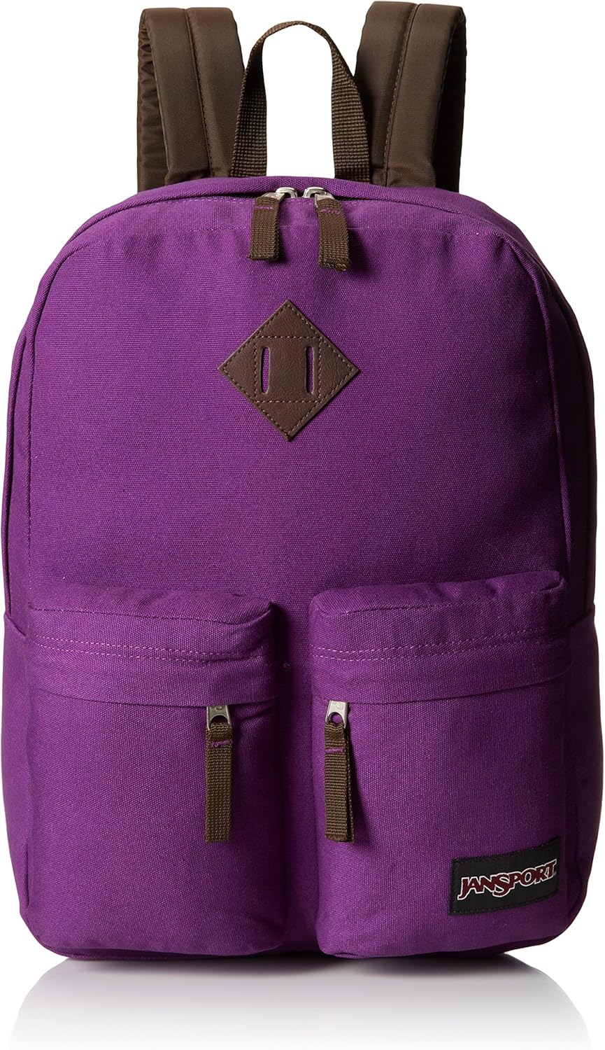 JanSport Hoffman Backpack - Vivid Purple / 16.7H x 13W x 7D