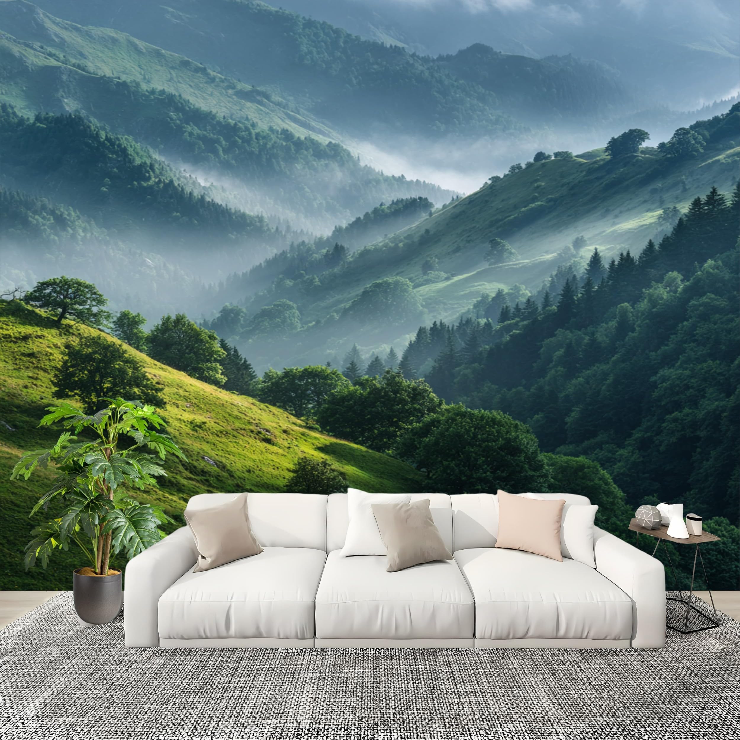 Papier peints géant panoramique 3D montagne décoration intérieure maison 250x175