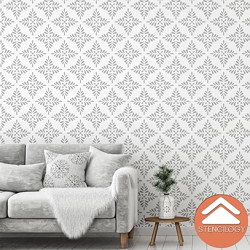 Miniatura 6 de STENCILOGY® / Pechora - Plantilla de pared XL de 23 "x 33", Plantillas de pared grandes para pintura, Plantillas para paredes, Plantilla de pared de