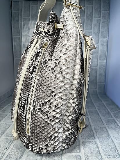 ヘビ革　ショルダーバック Amazon.co.jp: [GUODI] パイソン 本革 キンチャク型リュック