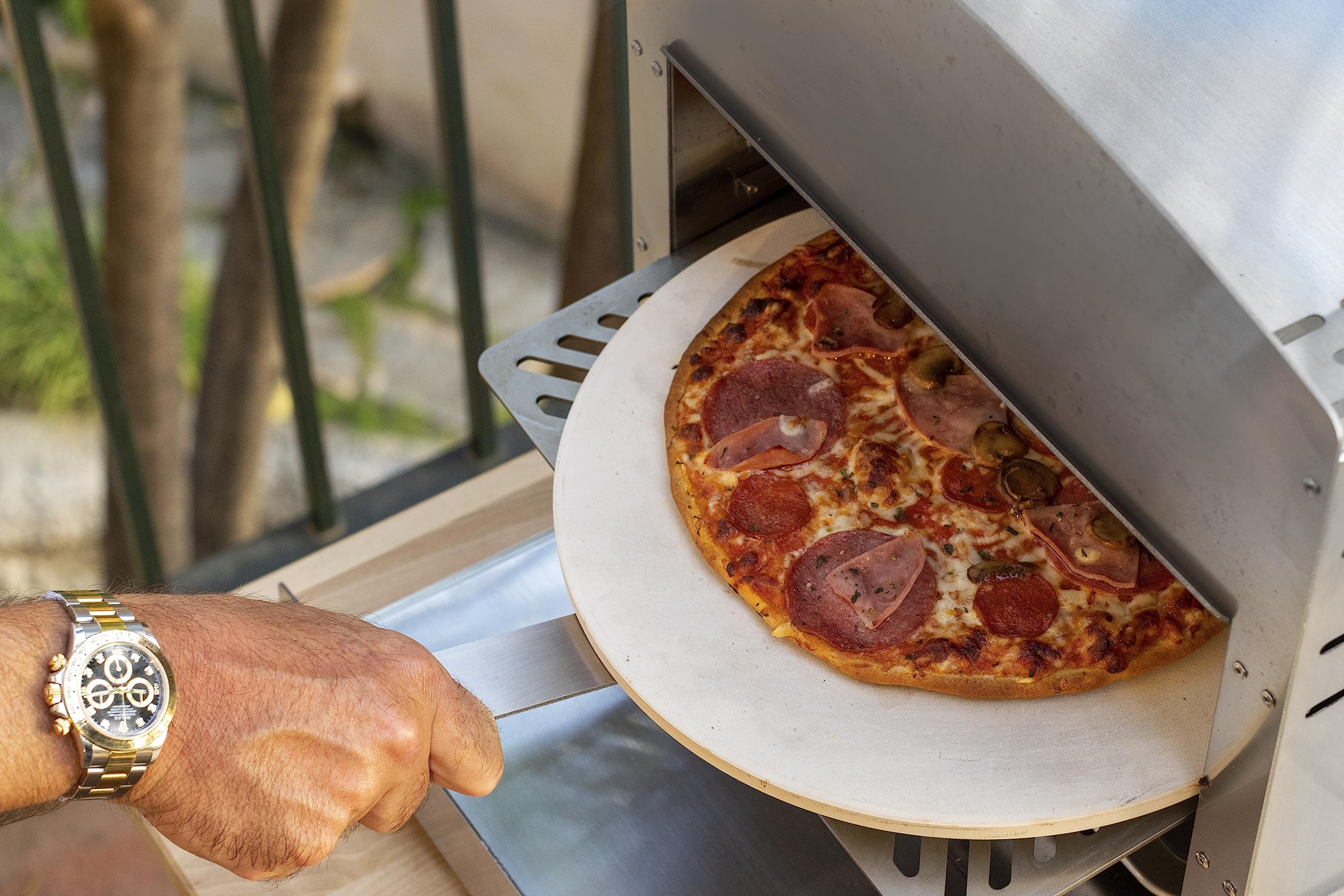 Piedra para Pizza horno, grill y barbacoa - piedra redondo de 30 cm Cordierita. Ideal para la preparación de pizzas auténticas en tu horno o Toro Pro Grill.