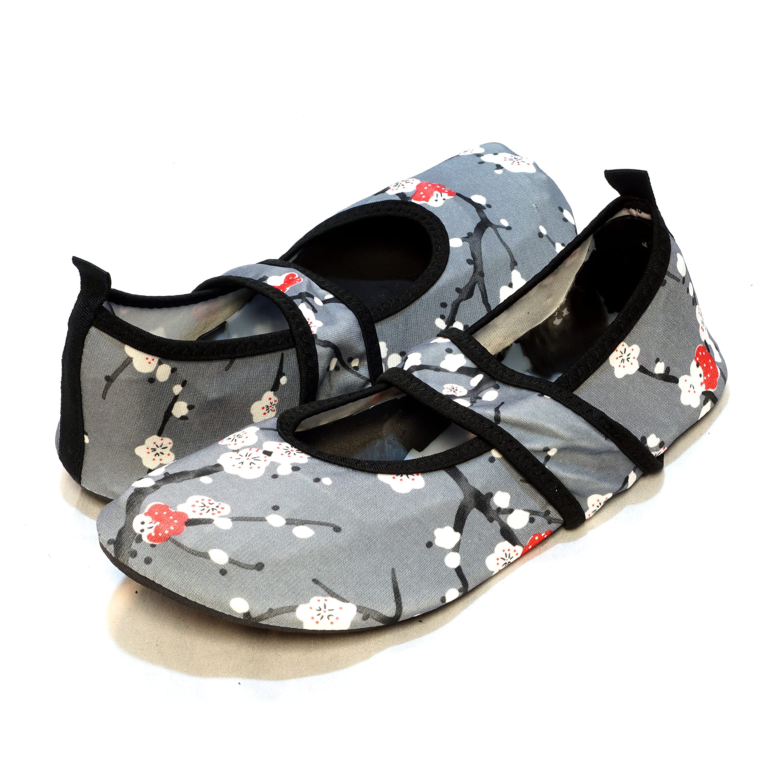 Nufoot Futsole Women's Soft-Sided Shoes for Indoors/Outdoors, Foldable & Flexible Footwear for Sport, Exercise, Yoga or Travel, Dance Shoes