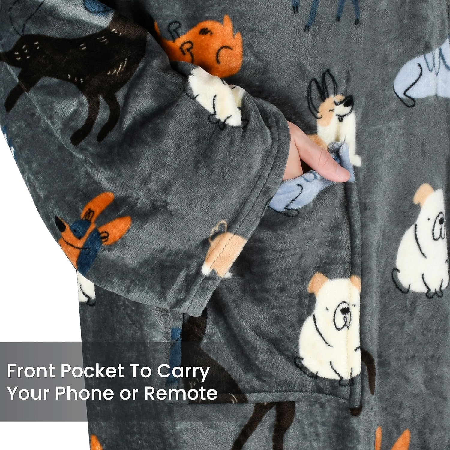 Fleece Wearable Blanket For Women Microfiber Warm Soft TV Blanket Gift - Picture 55 of 132