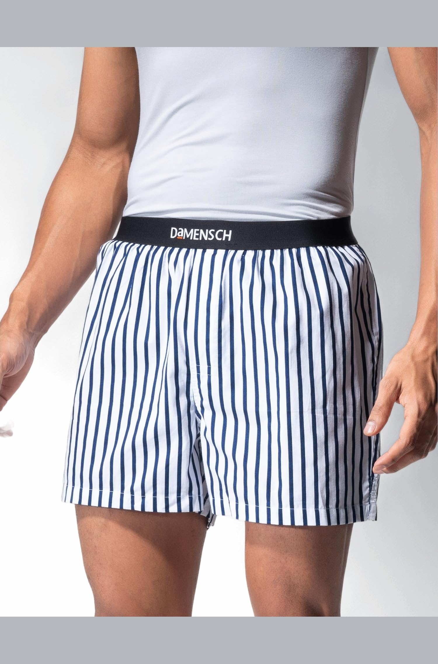 Solid Breeeze Inner Boxers for Men, Ultra-Light Boxers, 100% Cotton Shorts Pant, Breathable Woven Inner Cotton Shorts for Men-Costa White-L