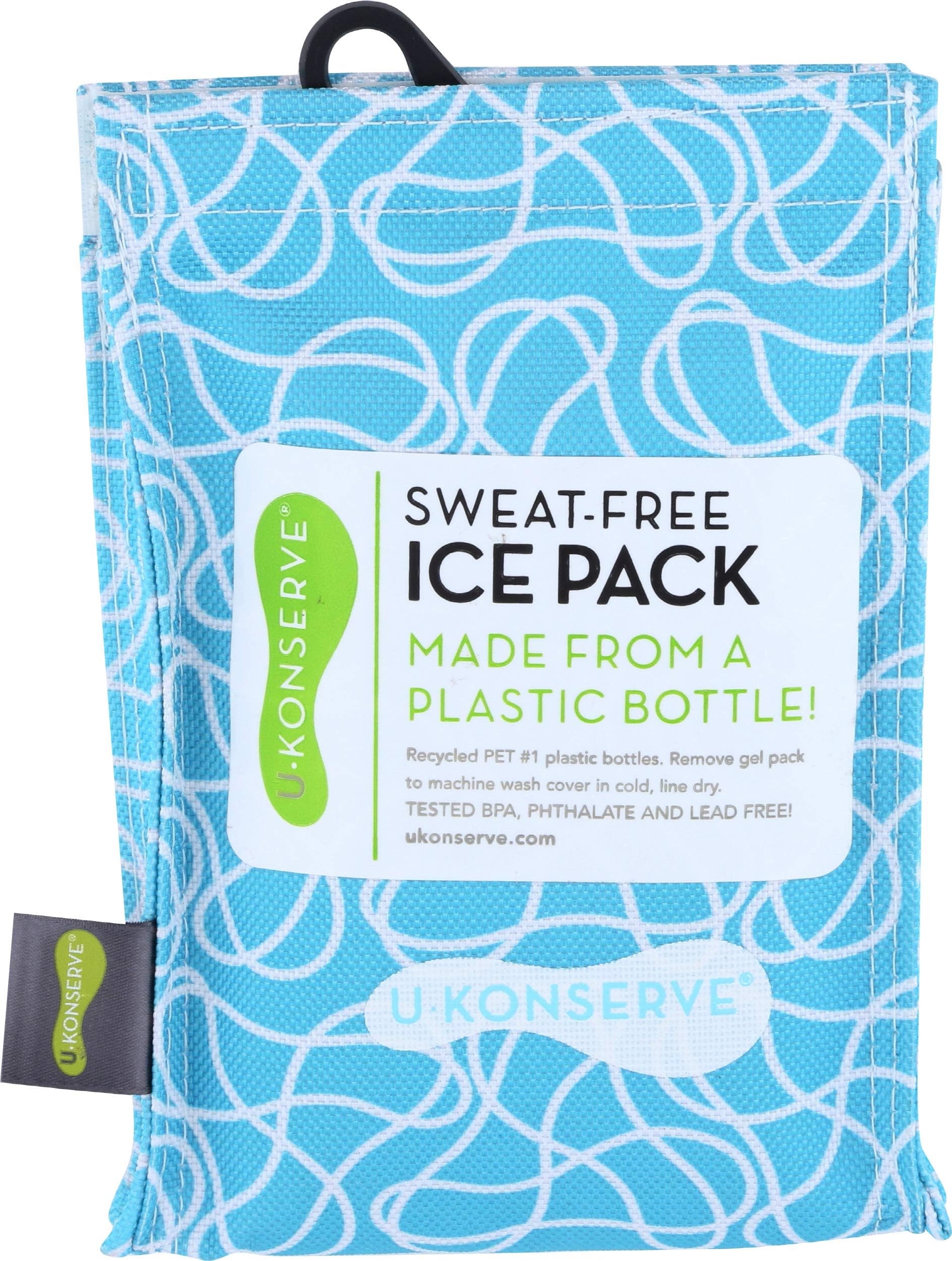 U Konserve - Ice Pack, Moisture Resistant Cover, Non-Toxic Gel, Machine Washable (Sky)