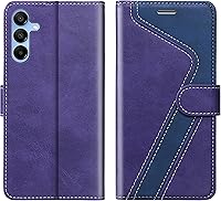 Vista 17 de para Samsung Galaxy A14 5G (2023) Funda tipo cartera, Funda de cuero con tapa [Bloqueo RFID] Soporte para tarjetas de crédito Folio Soporte