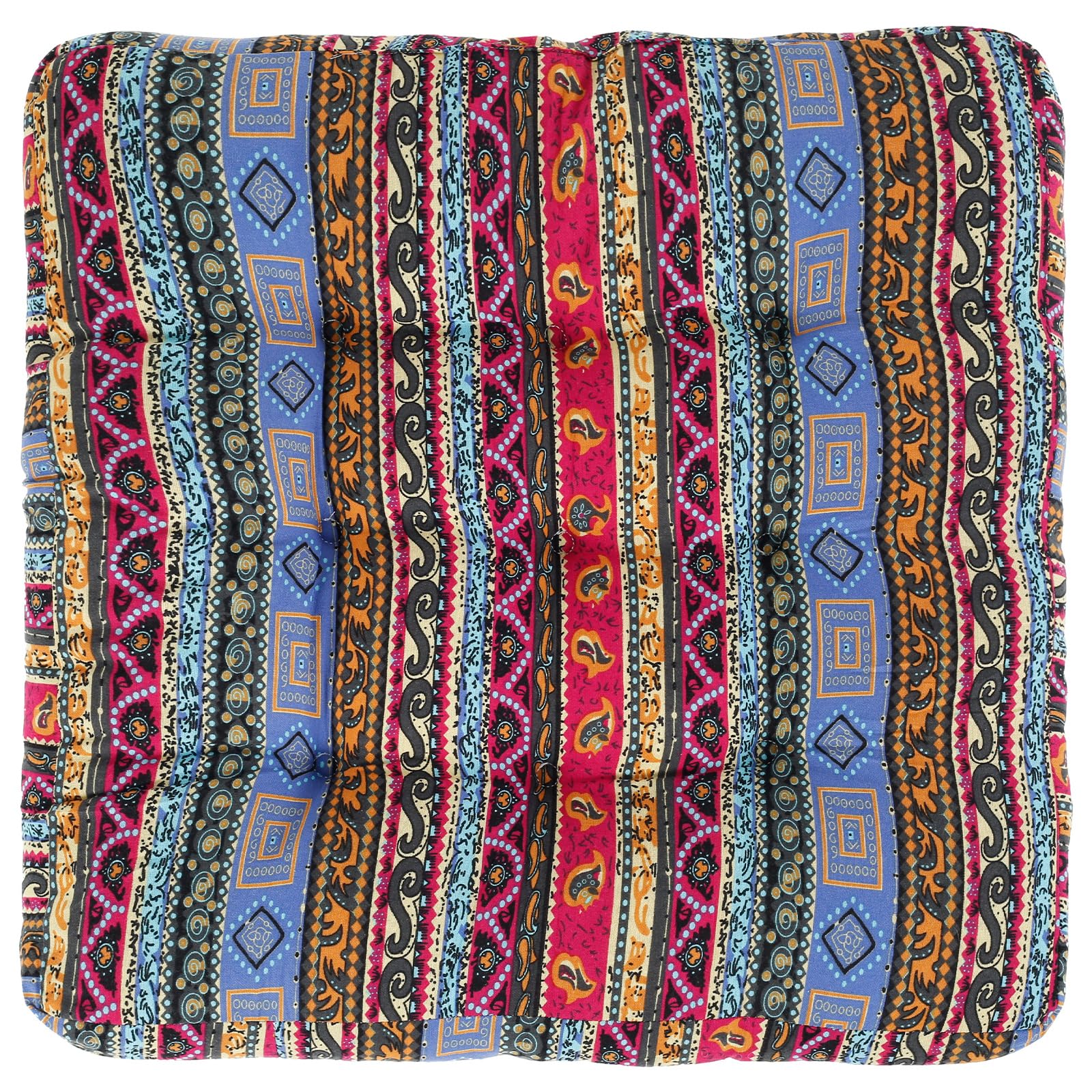 KTZCTPCA Meditation Floor Pillow, Bohemian Meditation Cushion Meditation Mat, Large Pillows Seating for Adults, Tufted Corduroy Floor Cushion Indian Floor Pillows for Tatami Living Room (A)