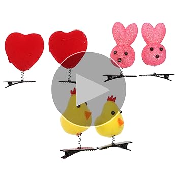 ⓝⓔⓦ【ぽちゃニワトリ＆ヒヨコ】ベビーヘアクリップ　キッズヘアクリップ　ヘアゴム ⓝⓔⓦ【ぽちゃニワトリ＆ヒヨコ】ベビーヘアクリップキッズヘア