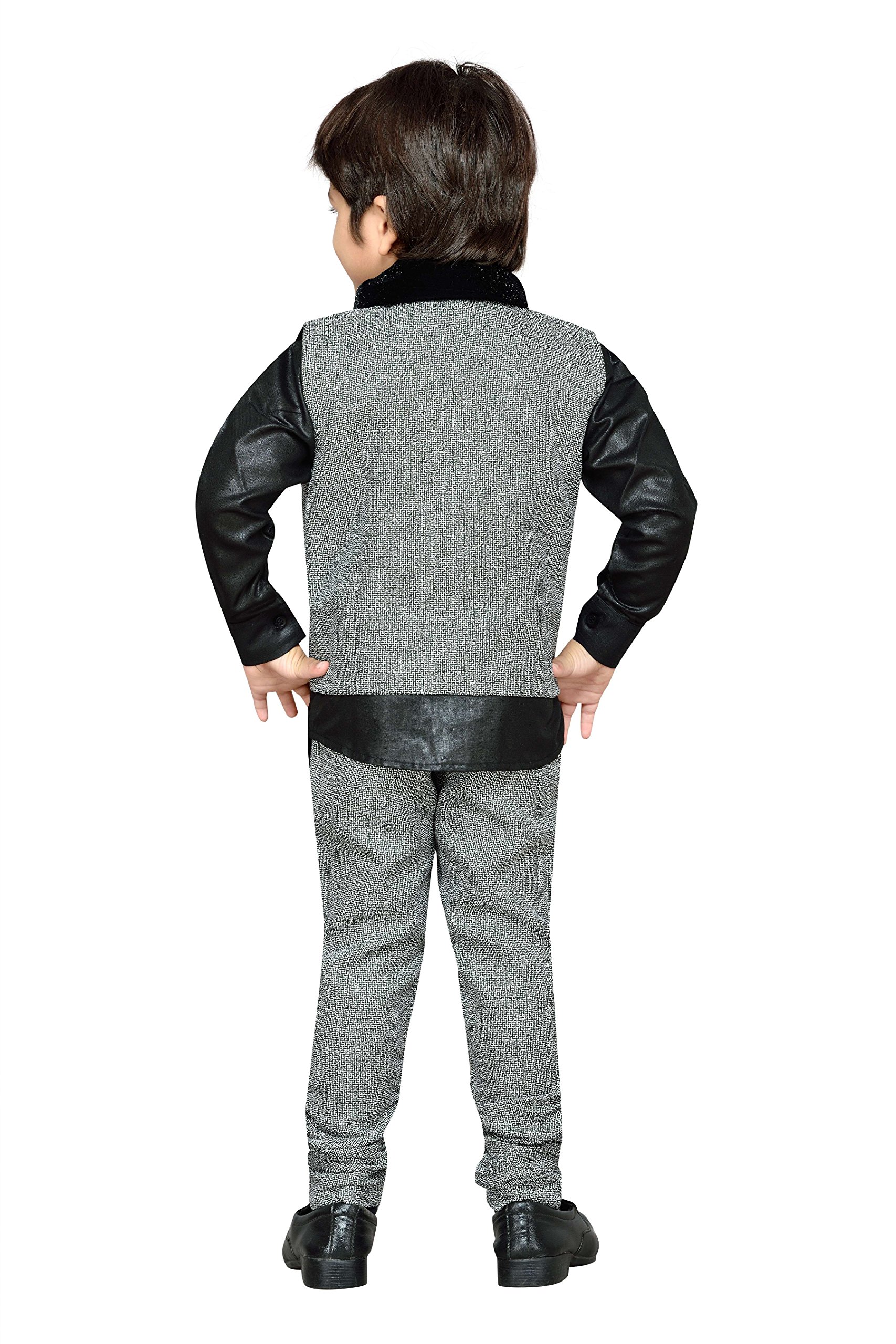 AJ Dezines Kids Suit Set for Boys (783_GREY_9) - Image 3 thumbnail