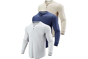 3-Pack Men's Long Sleeve Thermal Shirts