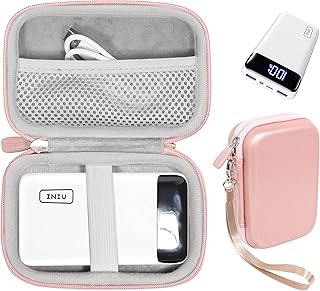 CaseSack Case for INIU Portable Charger, USB C Slimmest Triple 3A High-Speed 10000mAh Phone Power Bank, 22.5W PD3.0 QC4.0 Fast Charge 22.5W/ 20000mAh, 22.5W/ 10500mAh Rose Gold