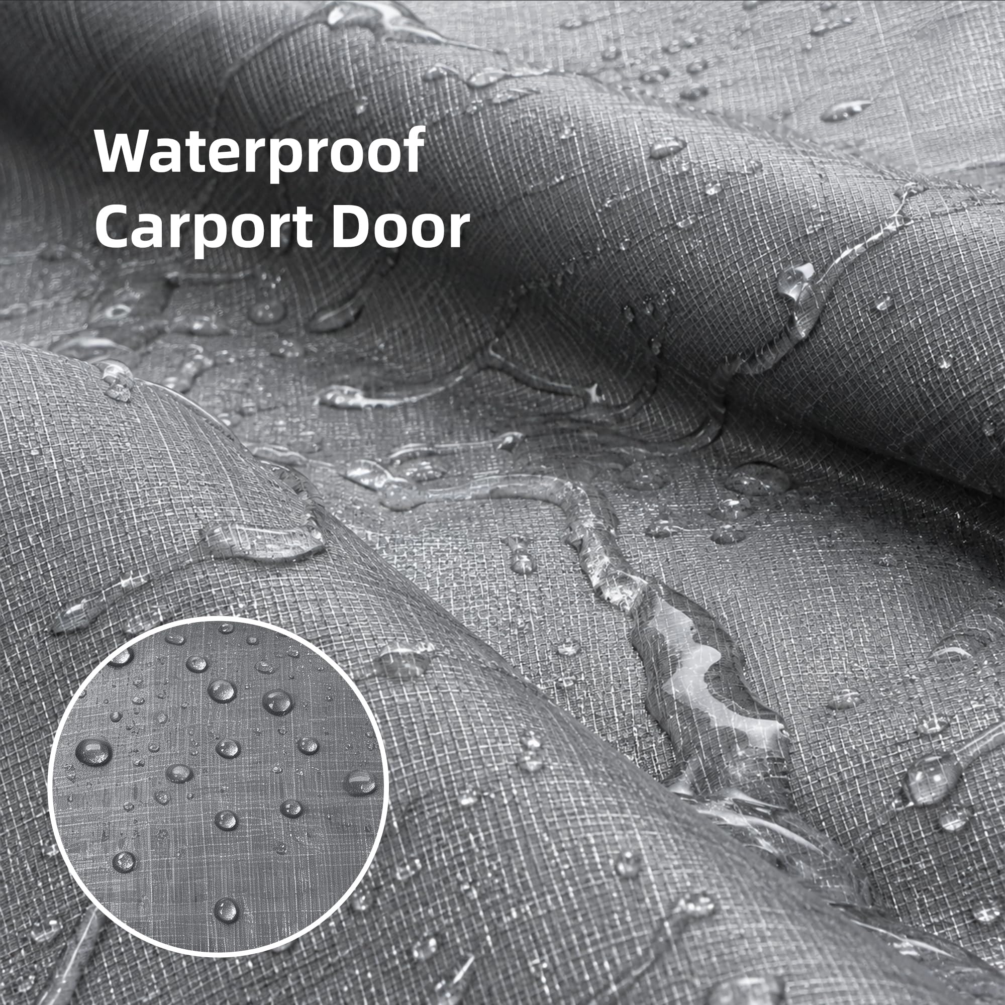 Carport Zipper Door Replacement - 10x20 FT -4