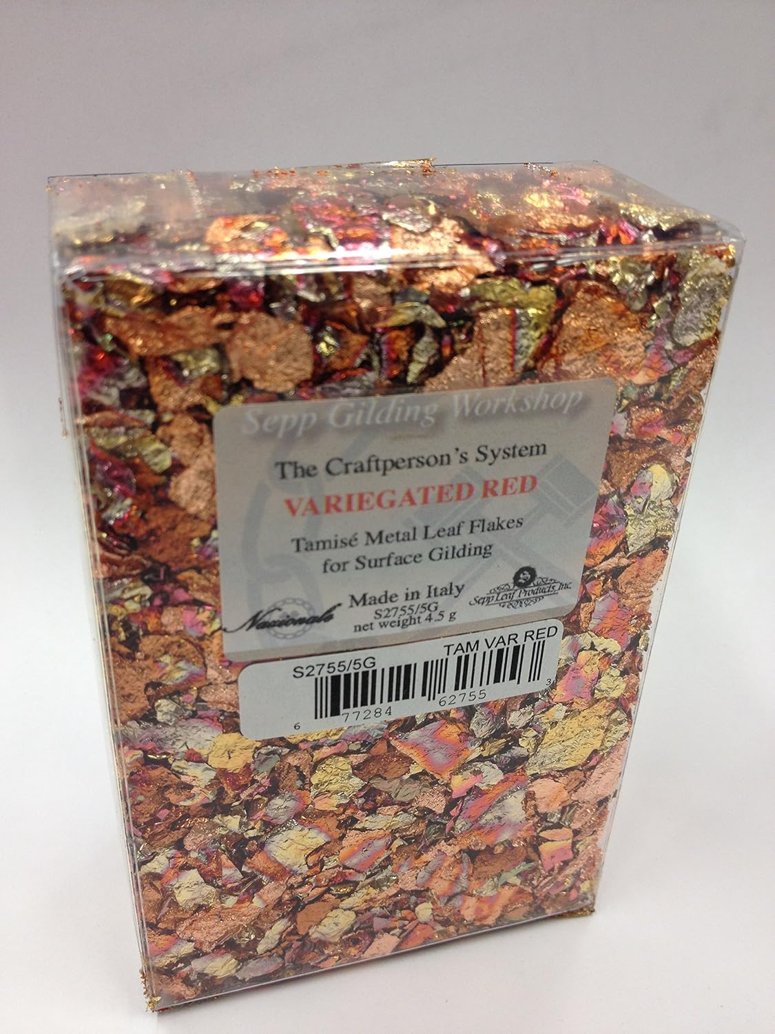 Sepp Leaf Products, Tamise Leaf Flakes, Variegated Red (S2755/5G)