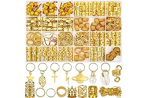 259Pcs Hair Jewelry for Braids, Loc Jewelry for Women