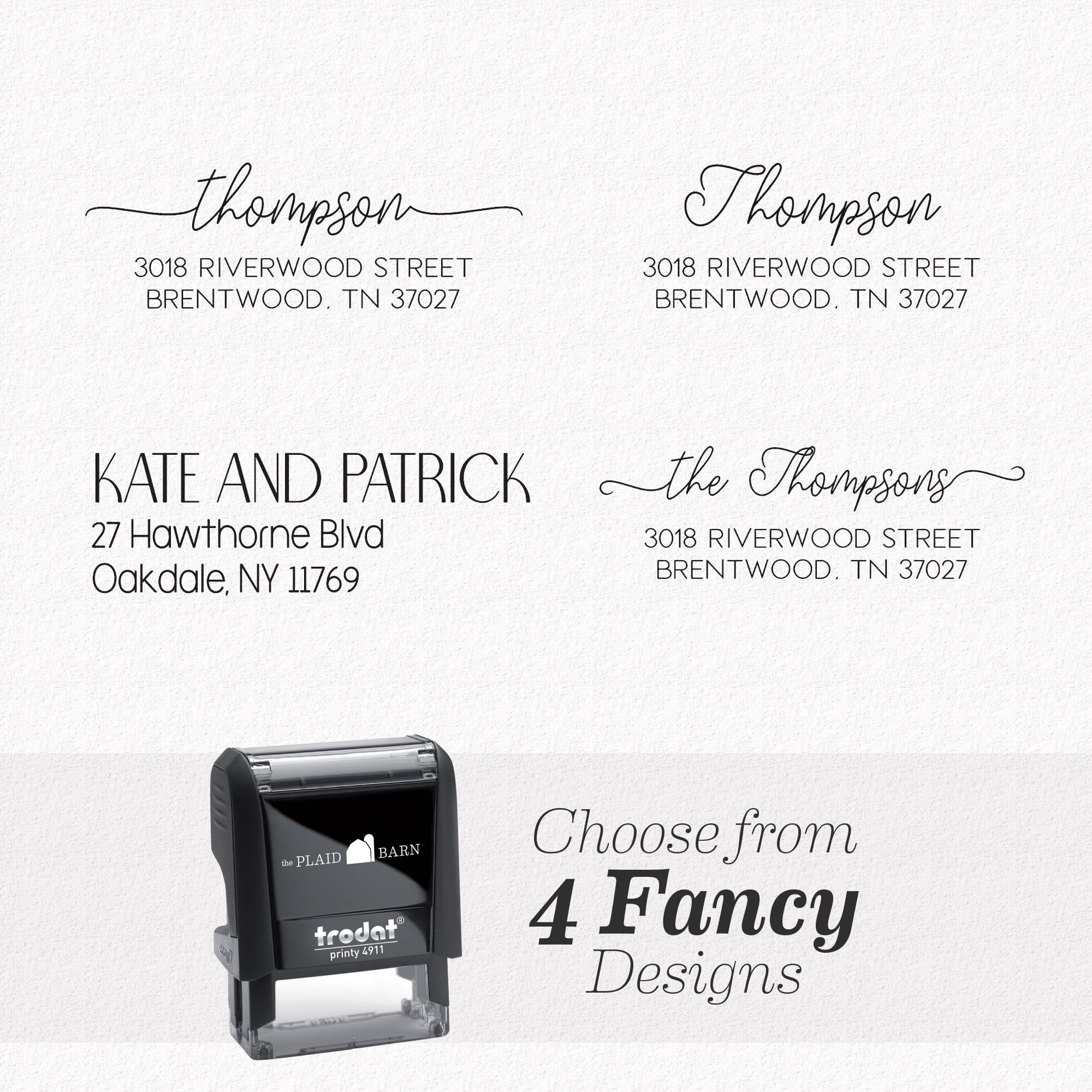Personalized Return Address Stamp, Handmade in USA — Custom Self-Inking Stamp for Envelopes, Invitations & Mail | Wedding, Housewarming & Newlywed