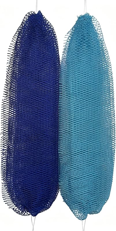 Rominetak Esponja de Rede Africana com Nós, 2 unidades, Azul-marinho e Azul-claro