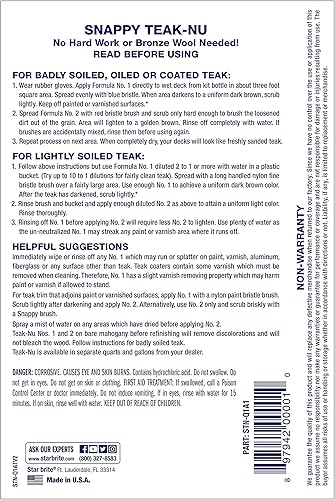 Miniatura 7 de Snappy Teak-Nu - Restore & Renew Weathered, Gray Teak & Other Fine Wood - Professional Strength - For That Freshly Sanded Look