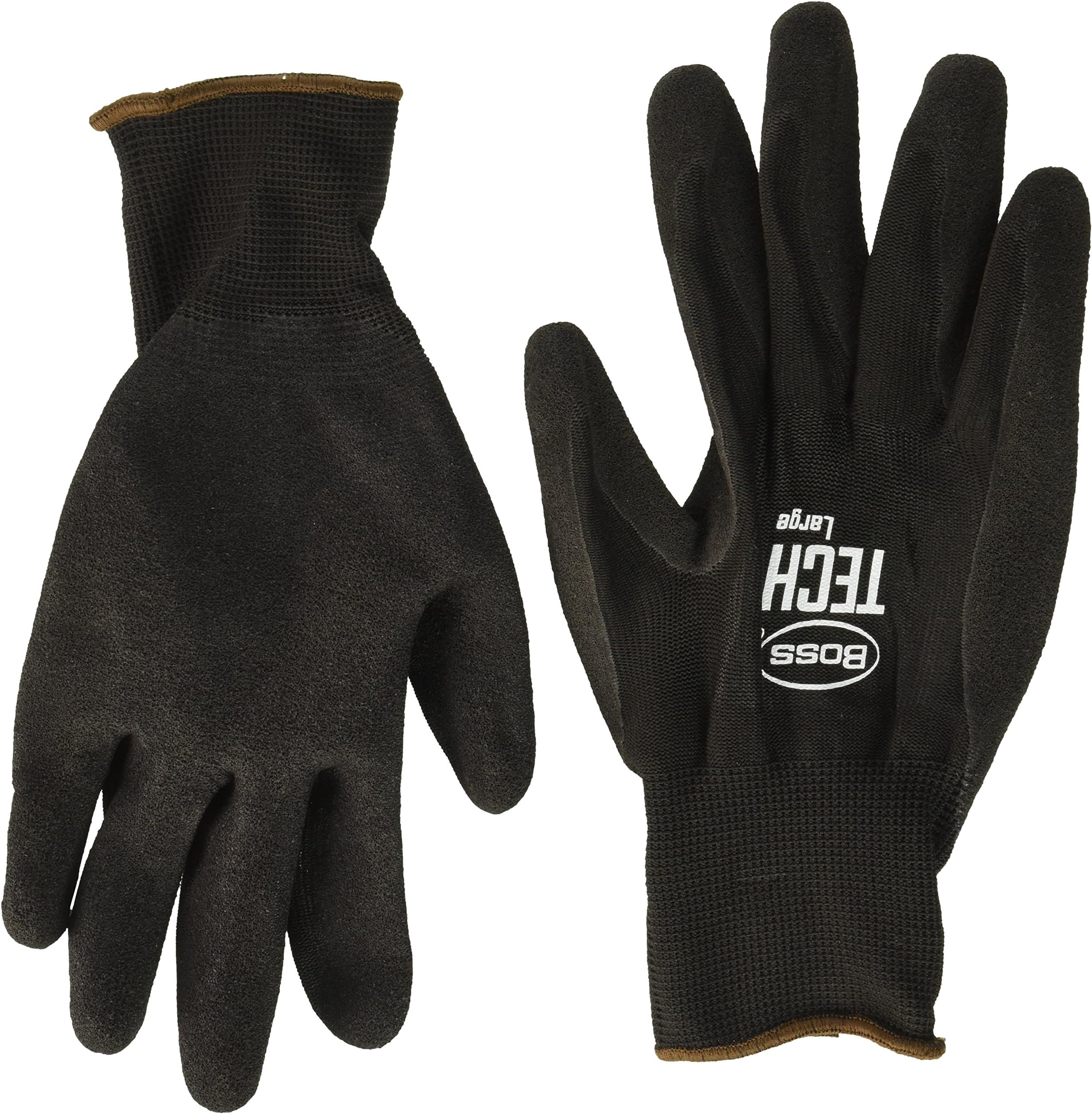 BOSS7820L Large Black Boss Tech Premium Gloves