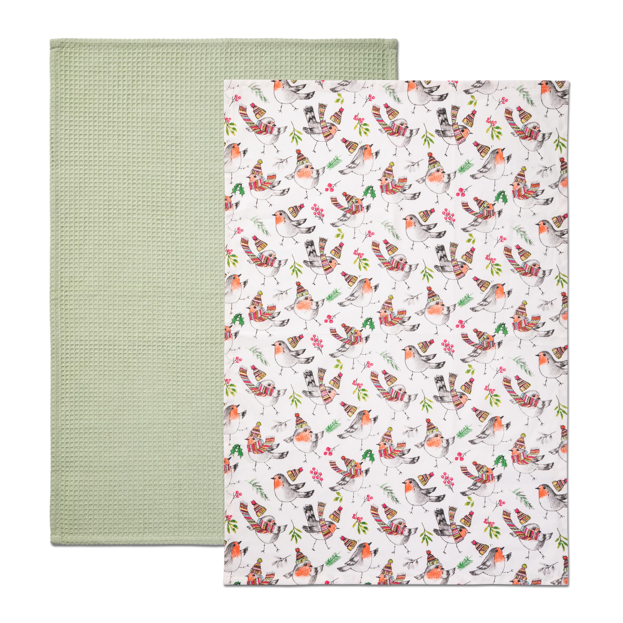 MIKASA TipperleyHill Tea Towels, Set of 2 100% Cotton