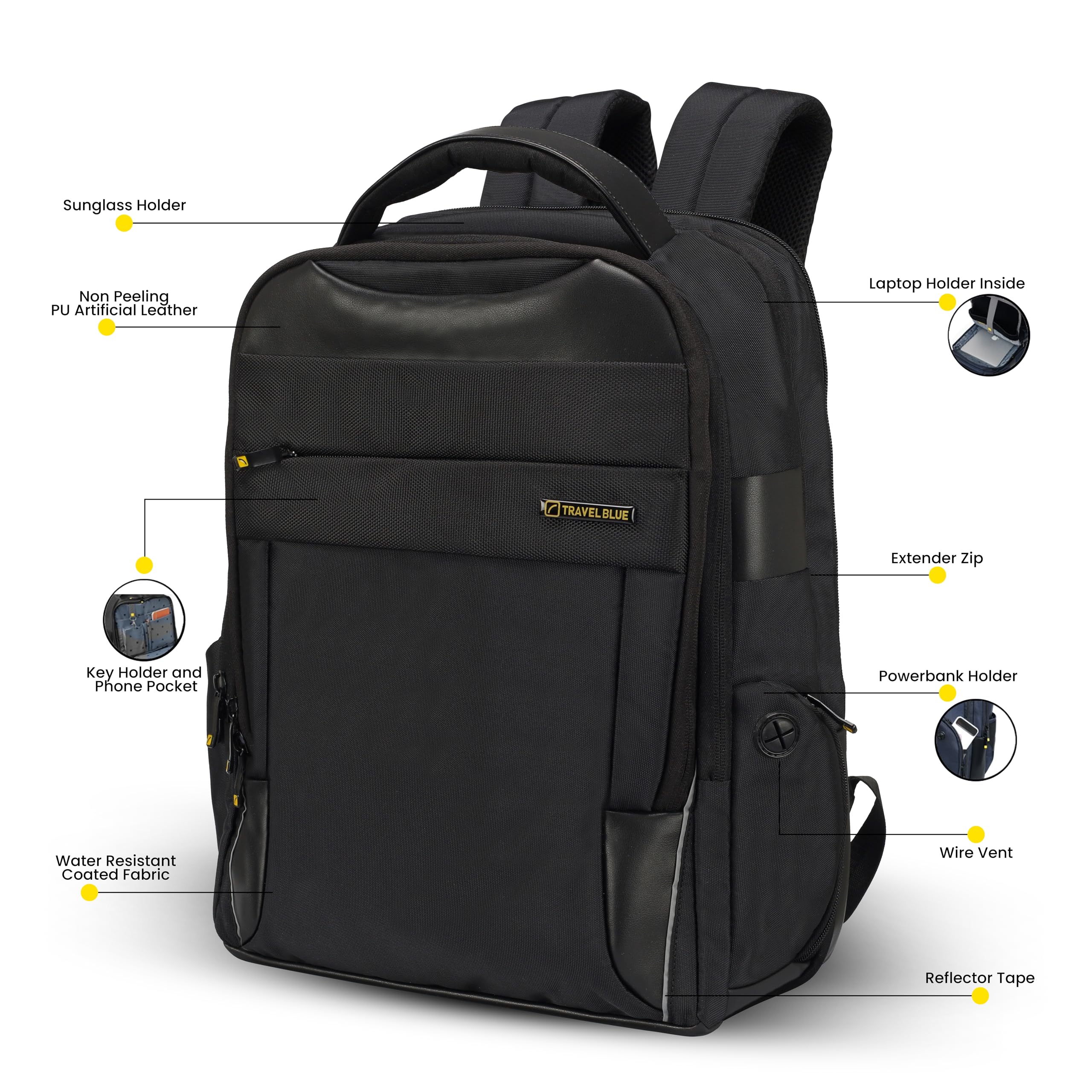 17.3 inch laptop backpack india Travel Blue Elite Backpack, 22.95 Litre, Water Resistant, Laptop & Office Backpack, Black Computers & Accessories luggage & bags Color:Maroon/Aubergine Ultramodern Back-to-University Rolltop Backpack