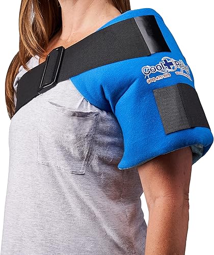 Envoltura de hielo para hombros de gel suave (color azul)